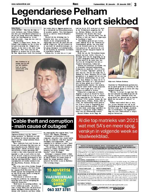 Vaalweekblad 26 Januarie – 28 Januarie 2022 page 3