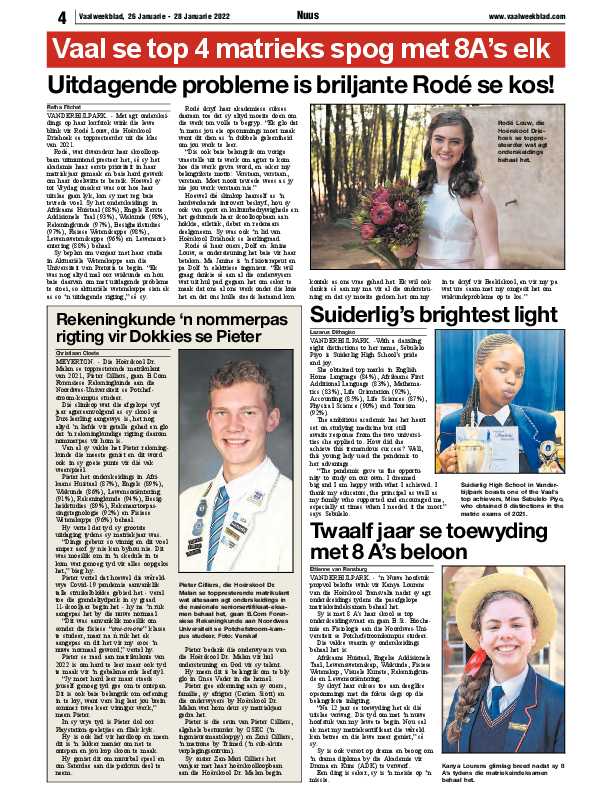 Vaalweekblad 26 Januarie – 28 Januarie 2022 page 4