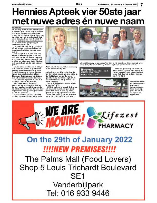 Vaalweekblad 26 Januarie – 28 Januarie 2022 page 7