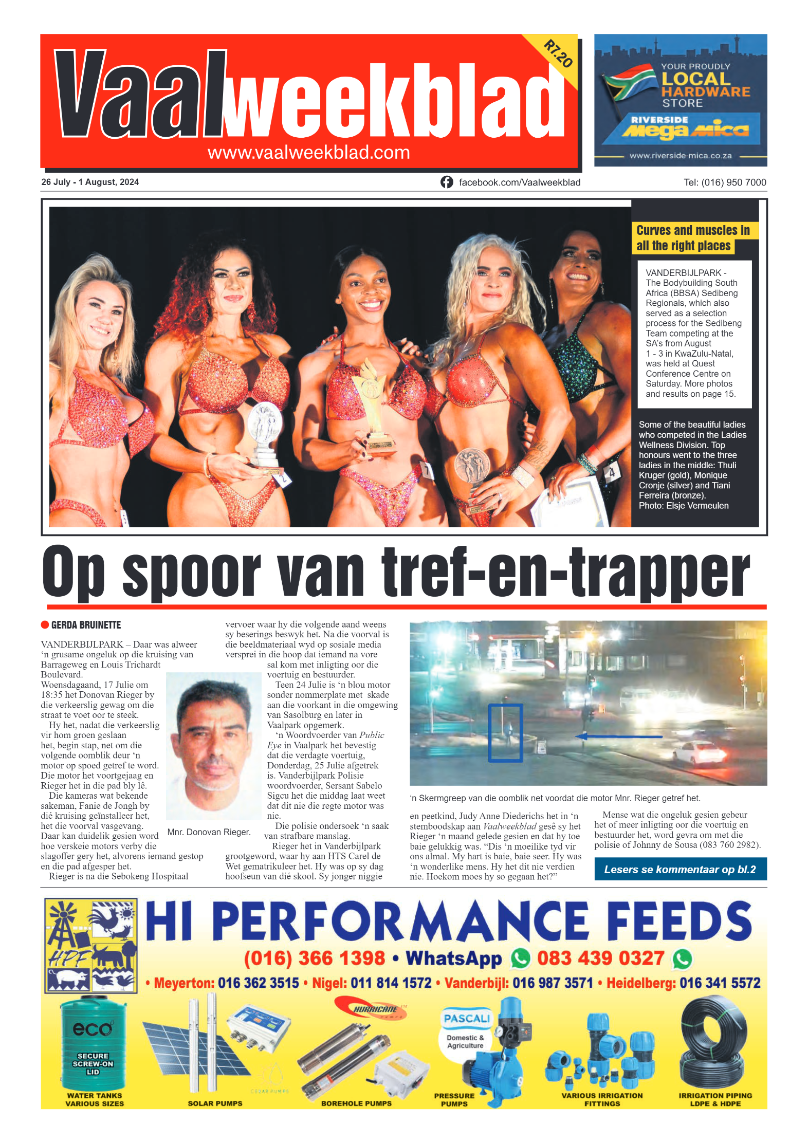 Vaalweekblad 26 July – 1 August, 2024 page 1