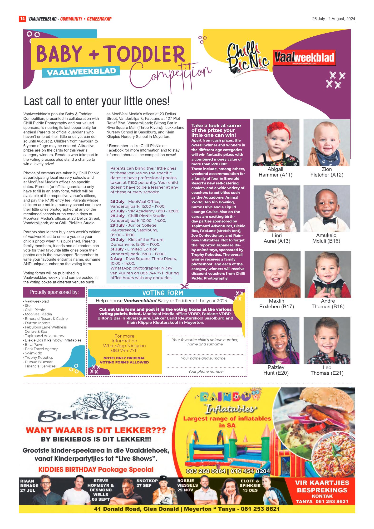 Vaalweekblad 26 July – 1 August, 2024 page 14