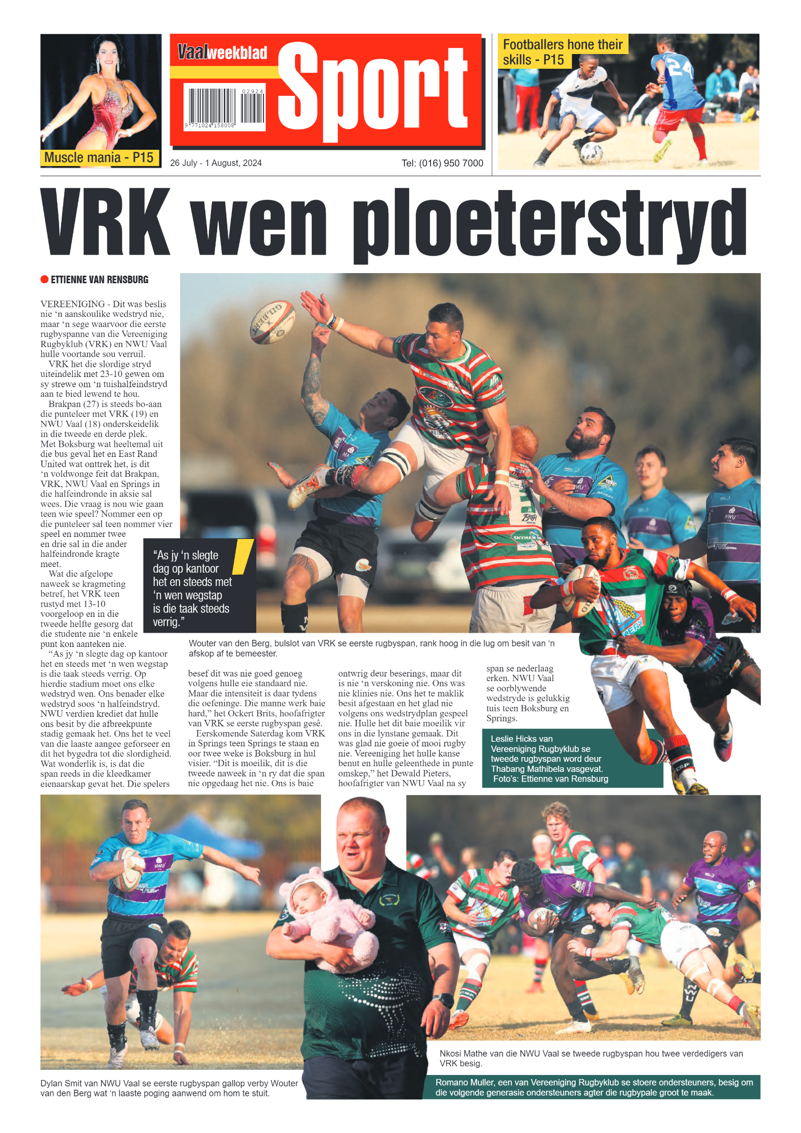 Vaalweekblad 26 July – 1 August, 2024 page 16