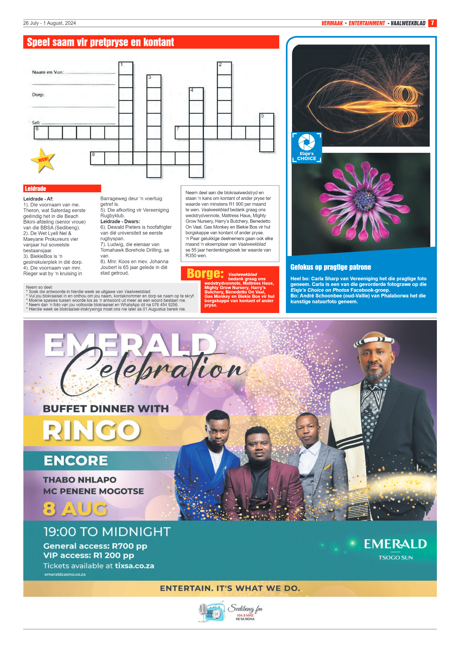 Vaalweekblad 26 July – 1 August, 2024 page 7