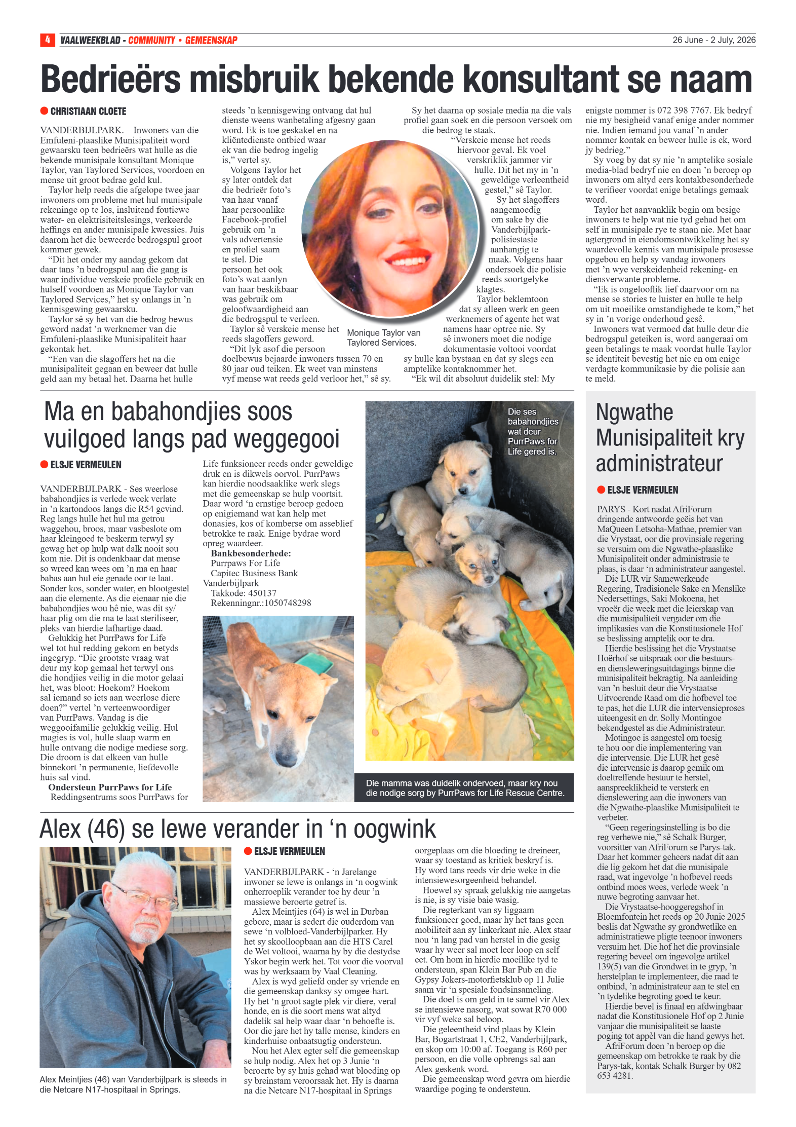 Vaalweekblad – 26 Junie 2026 page 4