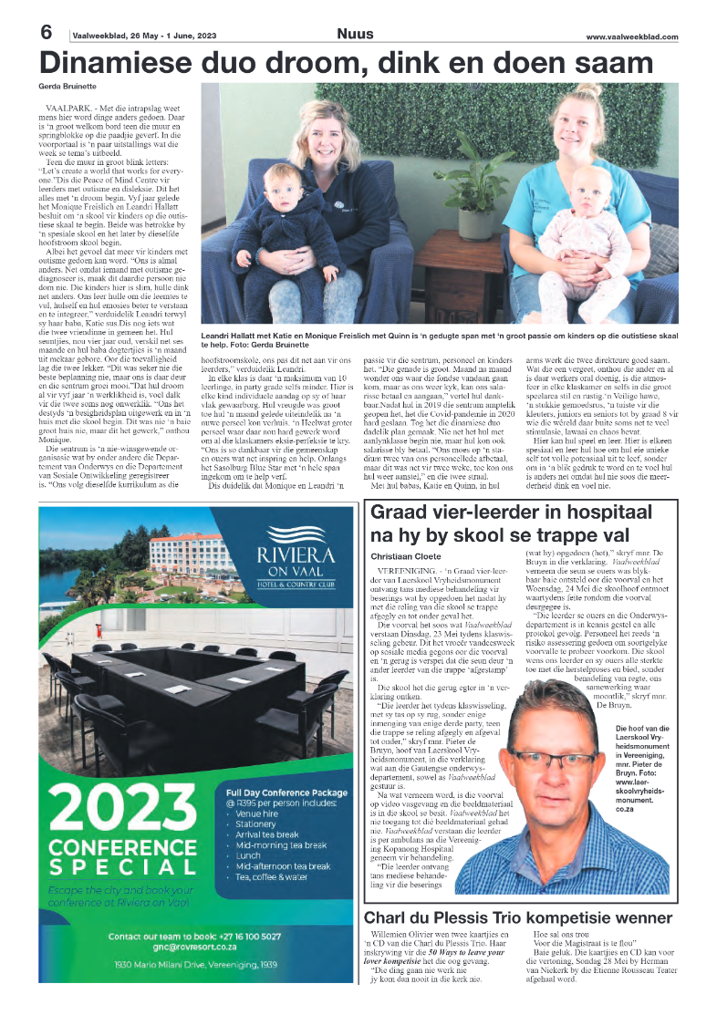 Vaalweekblad, 26 May – 1 June, 2023 page 6