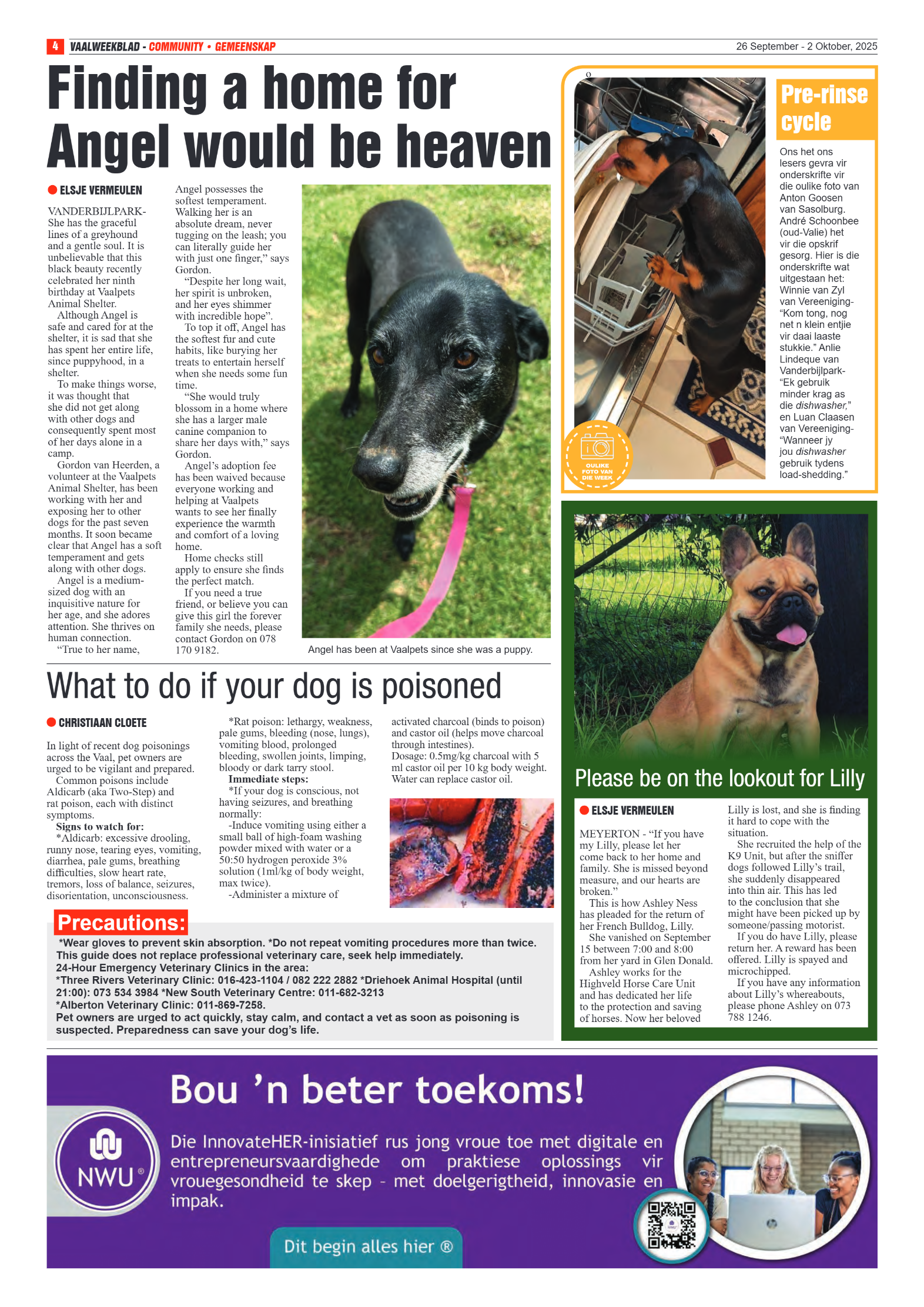 Vaalweekblad 26 September – 2 Oktober, 2025 page 4