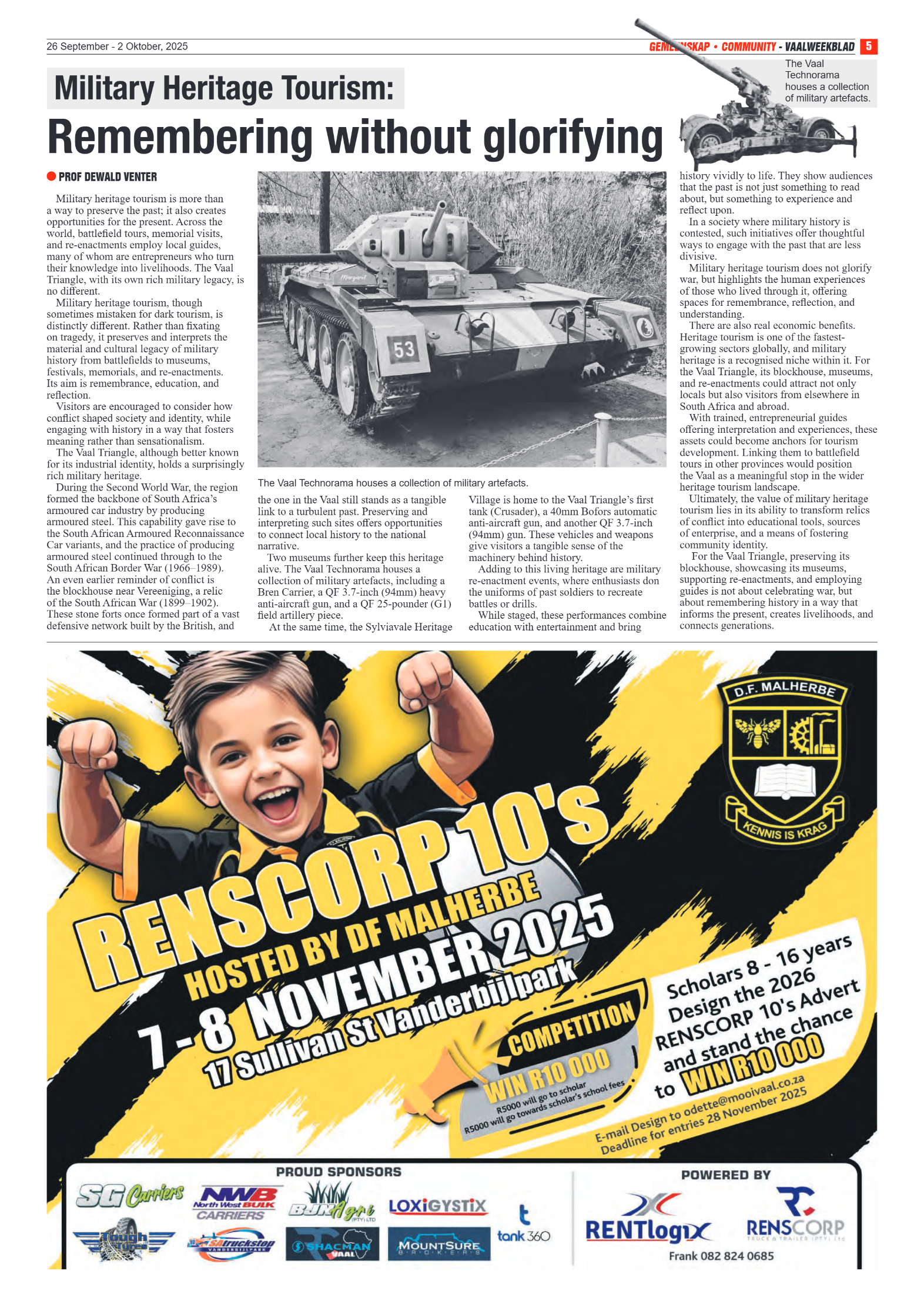 Vaalweekblad 26 September – 2 Oktober, 2025 page 5