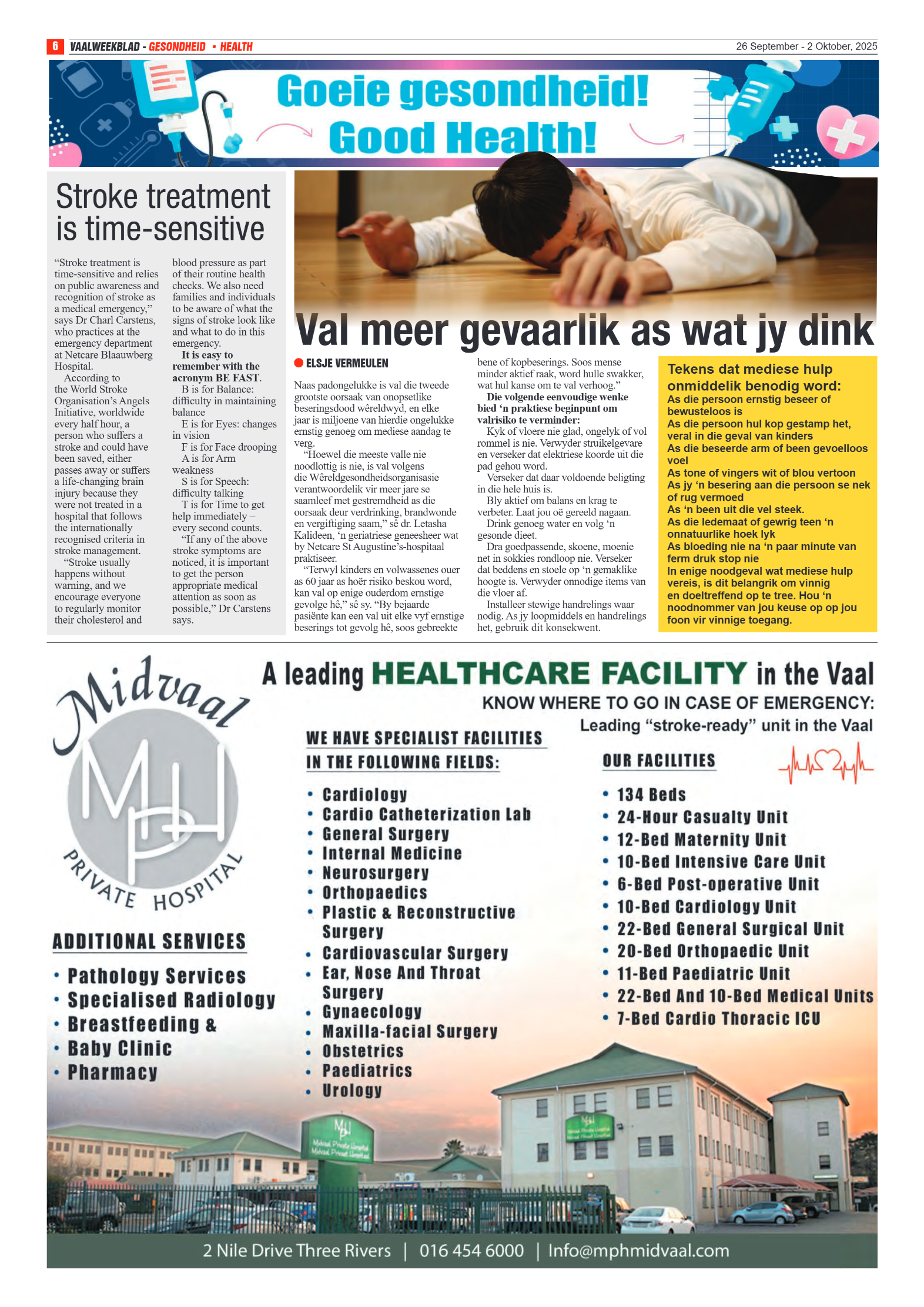 Vaalweekblad 26 September – 2 Oktober, 2025 page 6