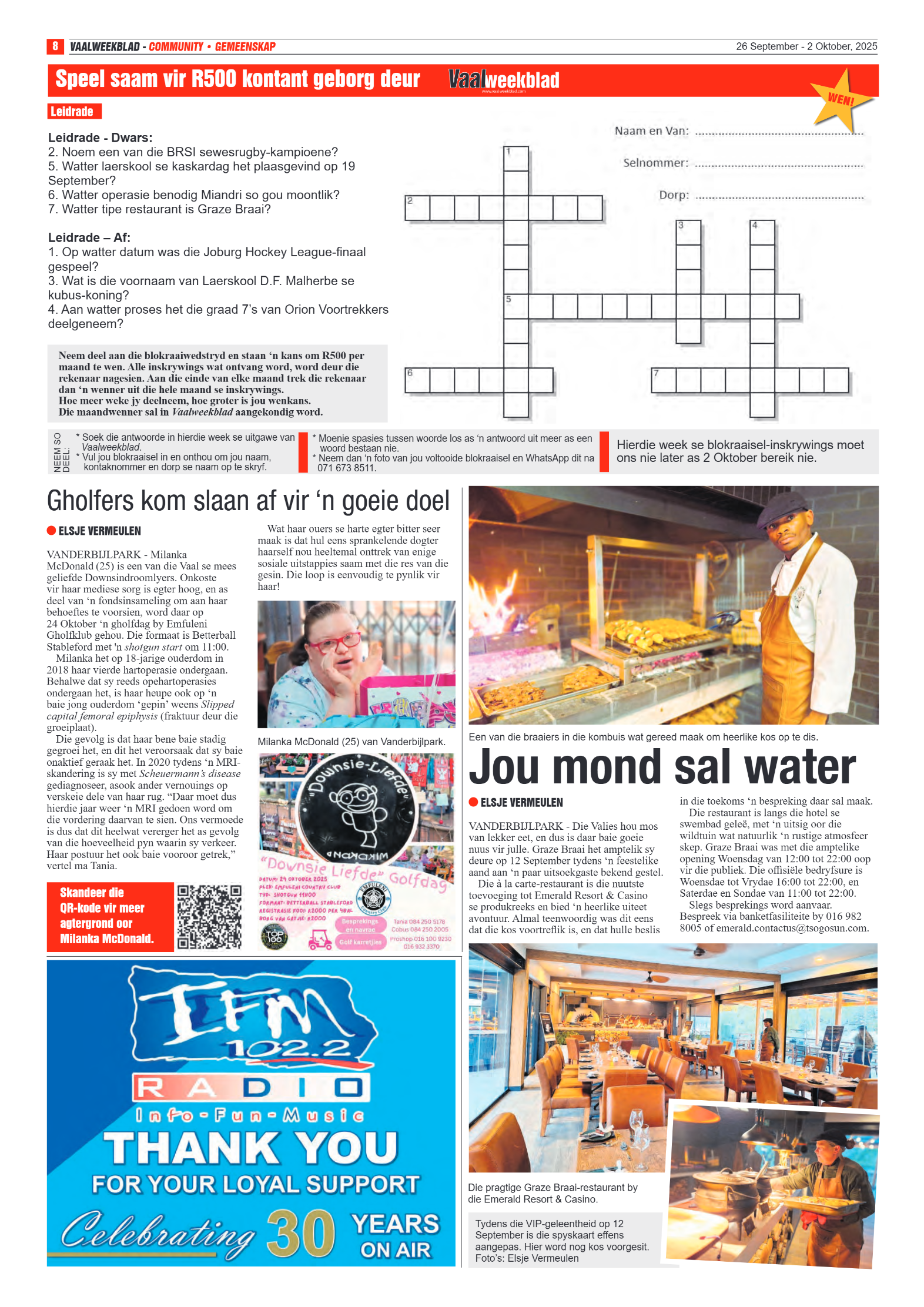 Vaalweekblad 26 September – 2 Oktober, 2025 page 8