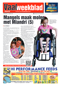 Vaalweekblad 26 September – 2 Oktober, 2025