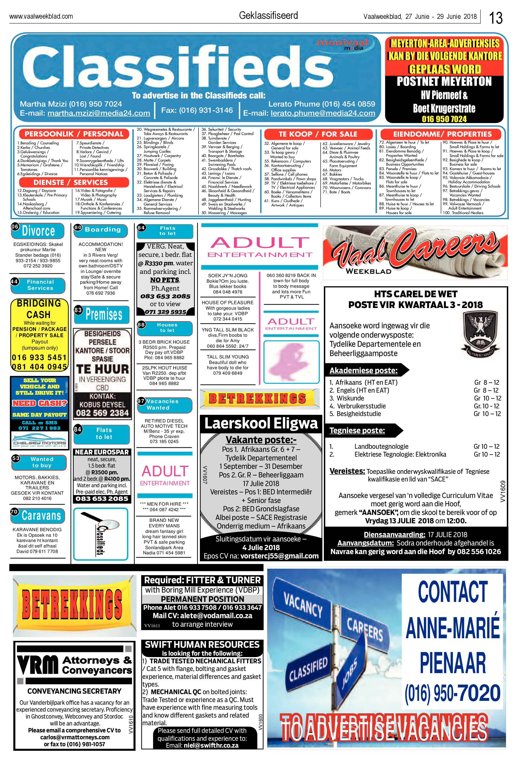 Vaalweekblad 27 – 29 Junie 2018 page 13