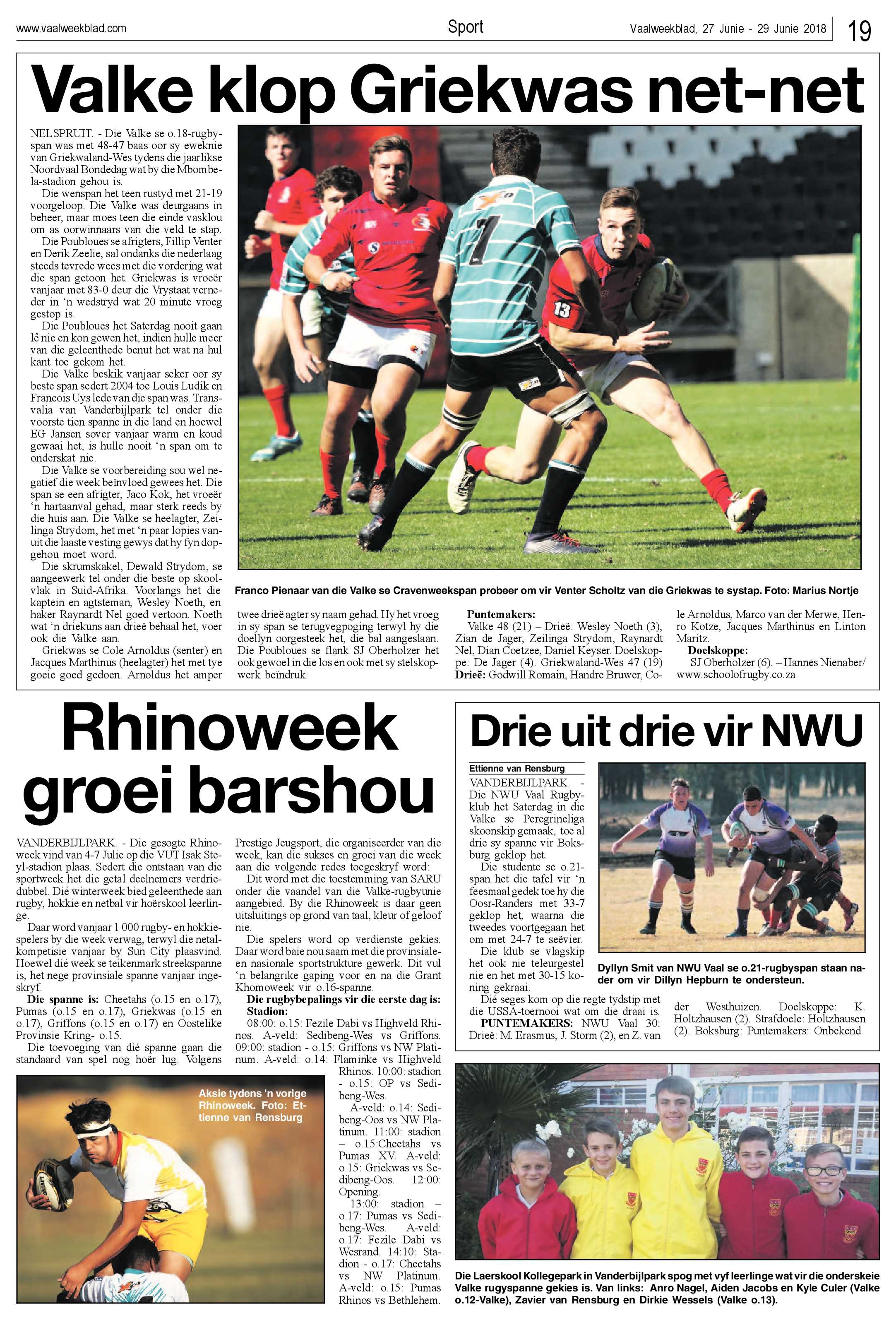 Vaalweekblad 27 – 29 Junie 2018 page 19