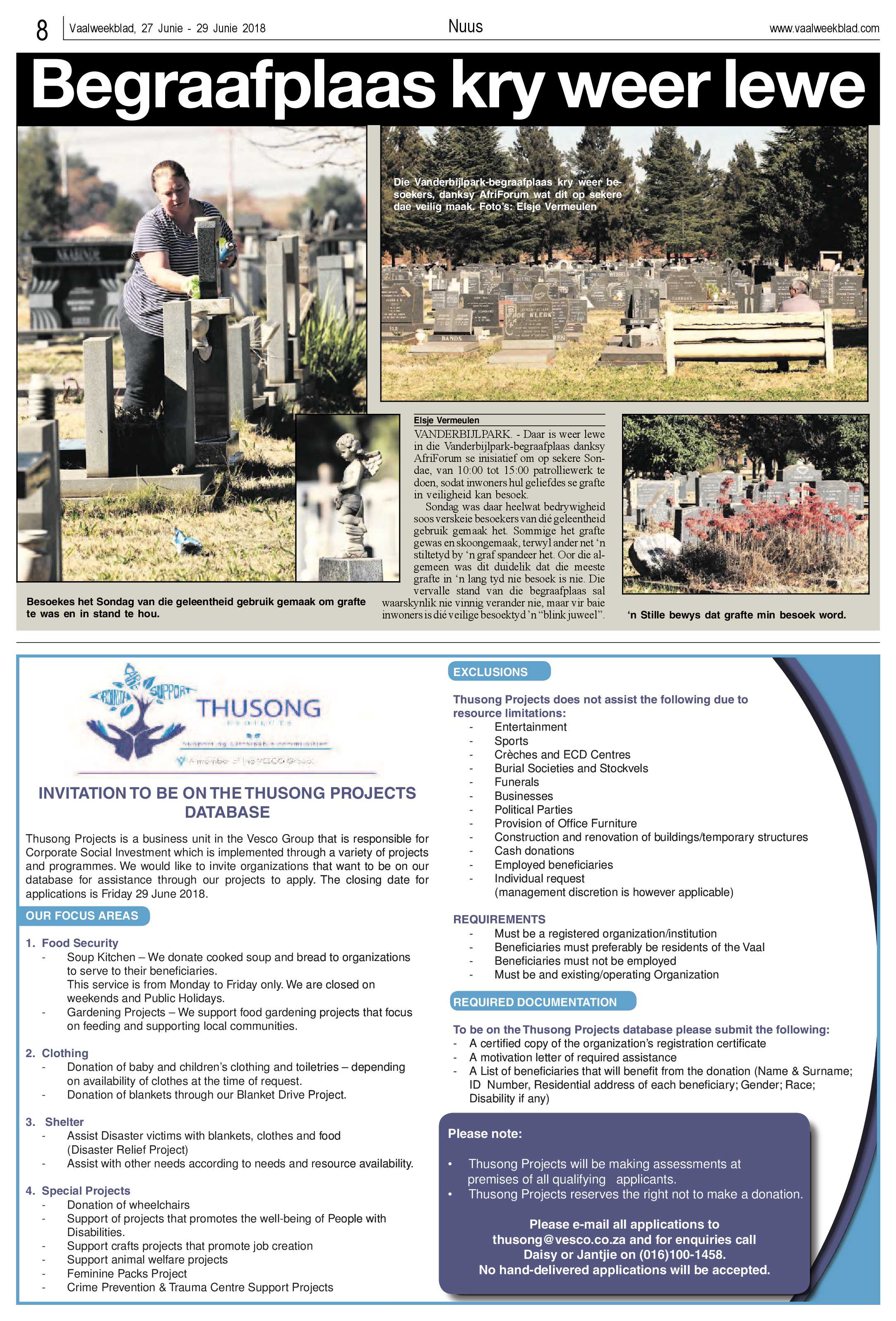 Vaalweekblad 27 – 29 Junie 2018 page 8
