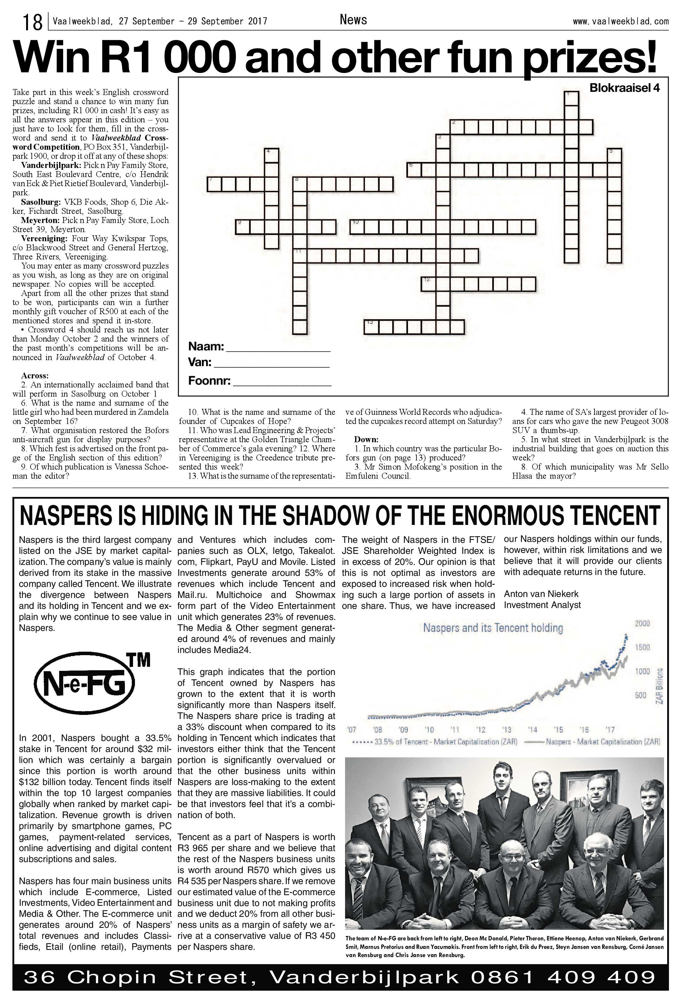 Vaalweekblad 27 – 29 September 2017 page 18