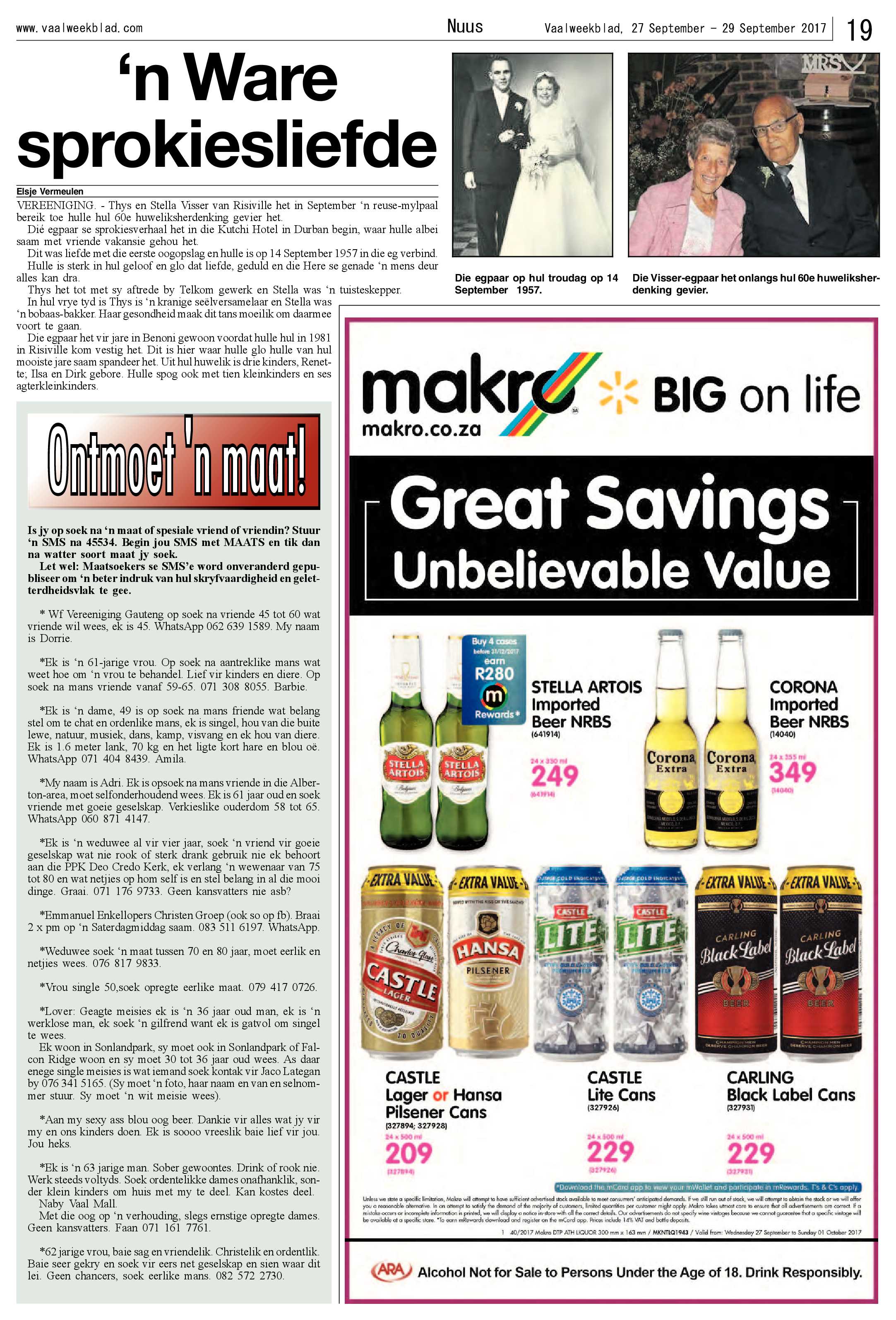 Vaalweekblad 27 – 29 September 2017 page 19