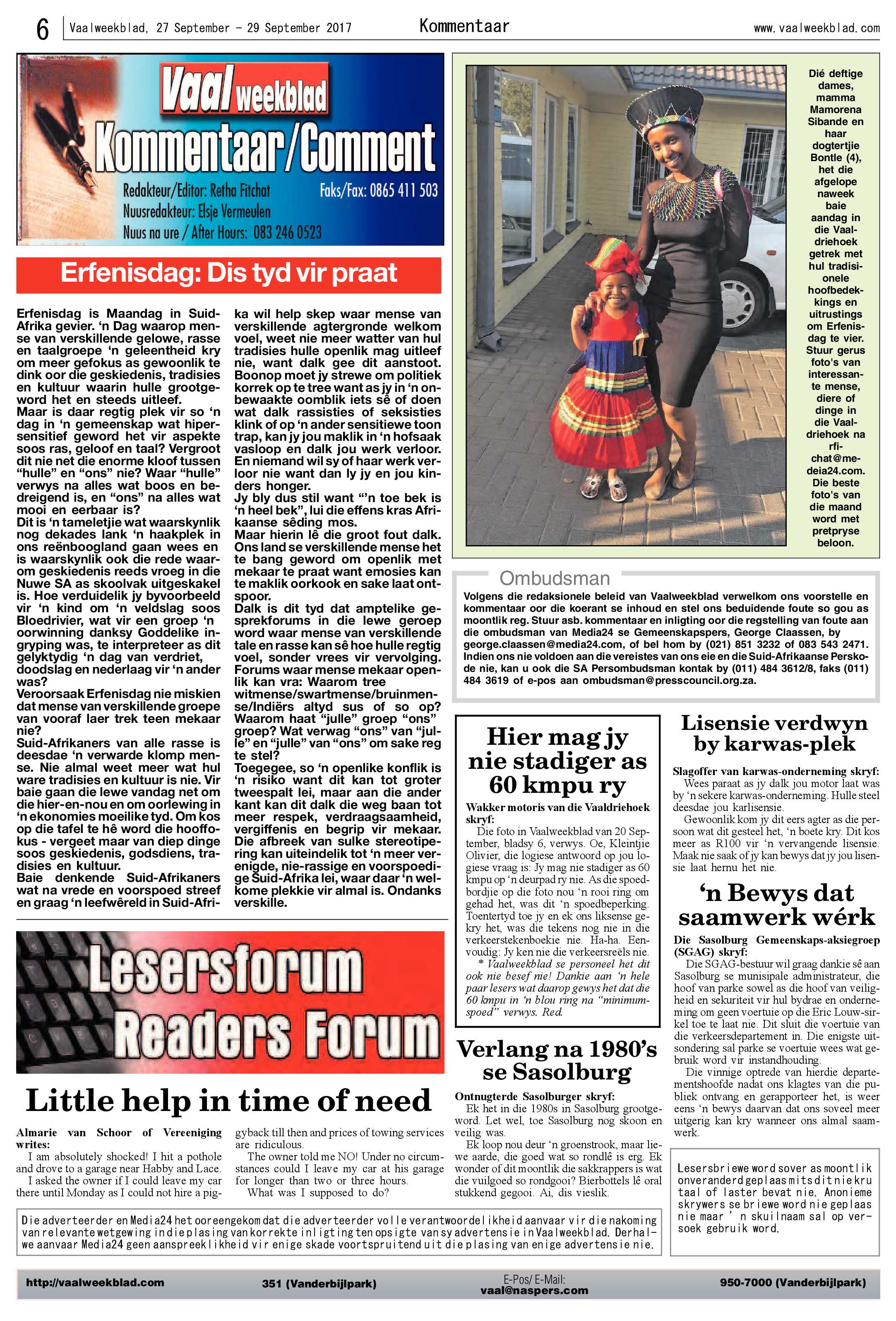 Vaalweekblad 27 – 29 September 2017 page 6
