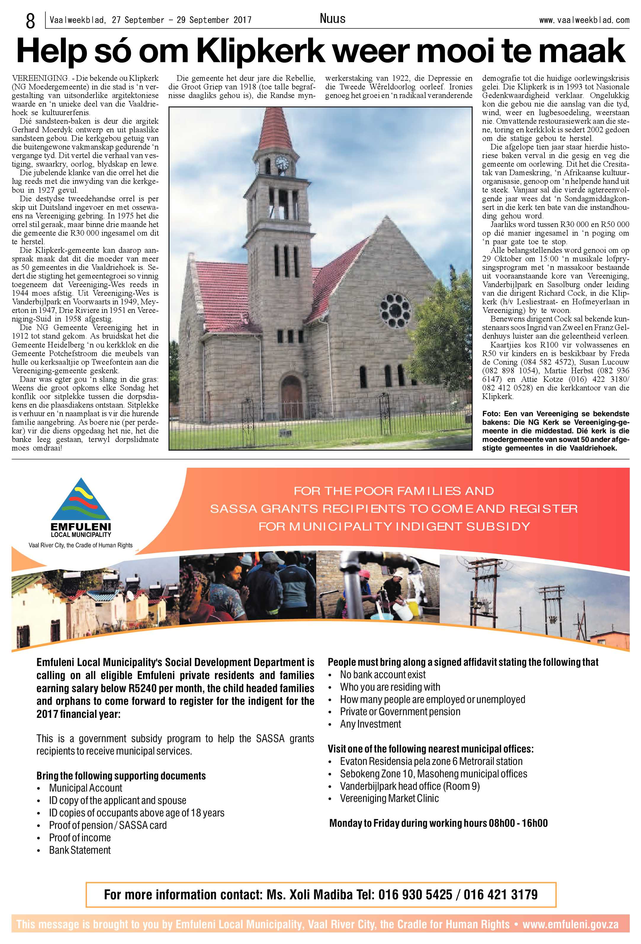 Vaalweekblad 27 – 29 September 2017 page 8
