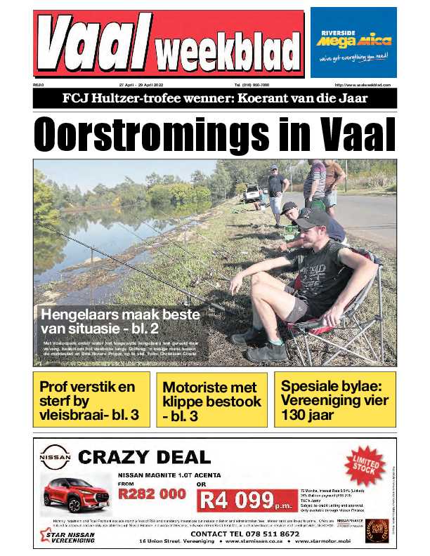 Vaalweekblad, 27 April – 29 April 2022 page 1