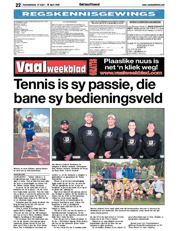 Vaalweekblad, 27 April – 29 April 2022 page 24