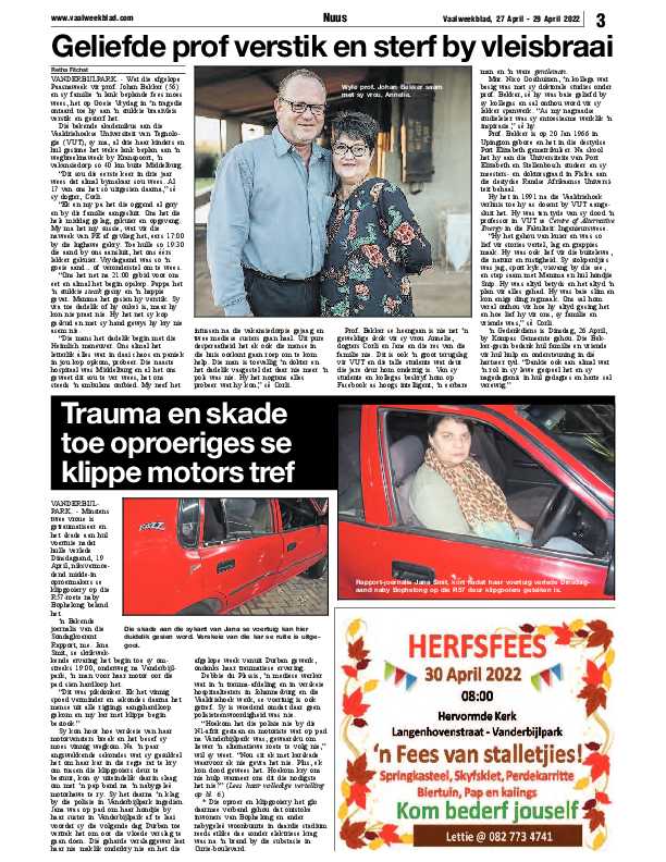 Vaalweekblad, 27 April – 29 April 2022 page 3