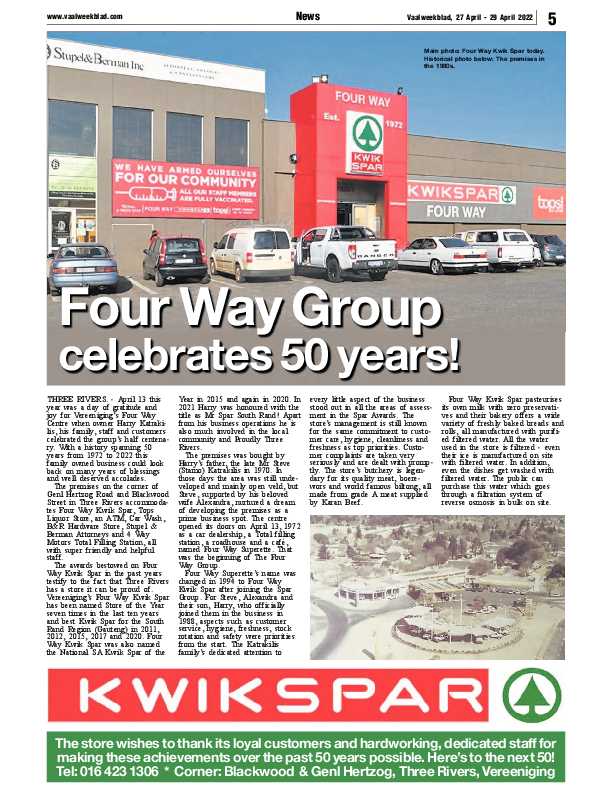 Vaalweekblad, 27 April – 29 April 2022 page 5