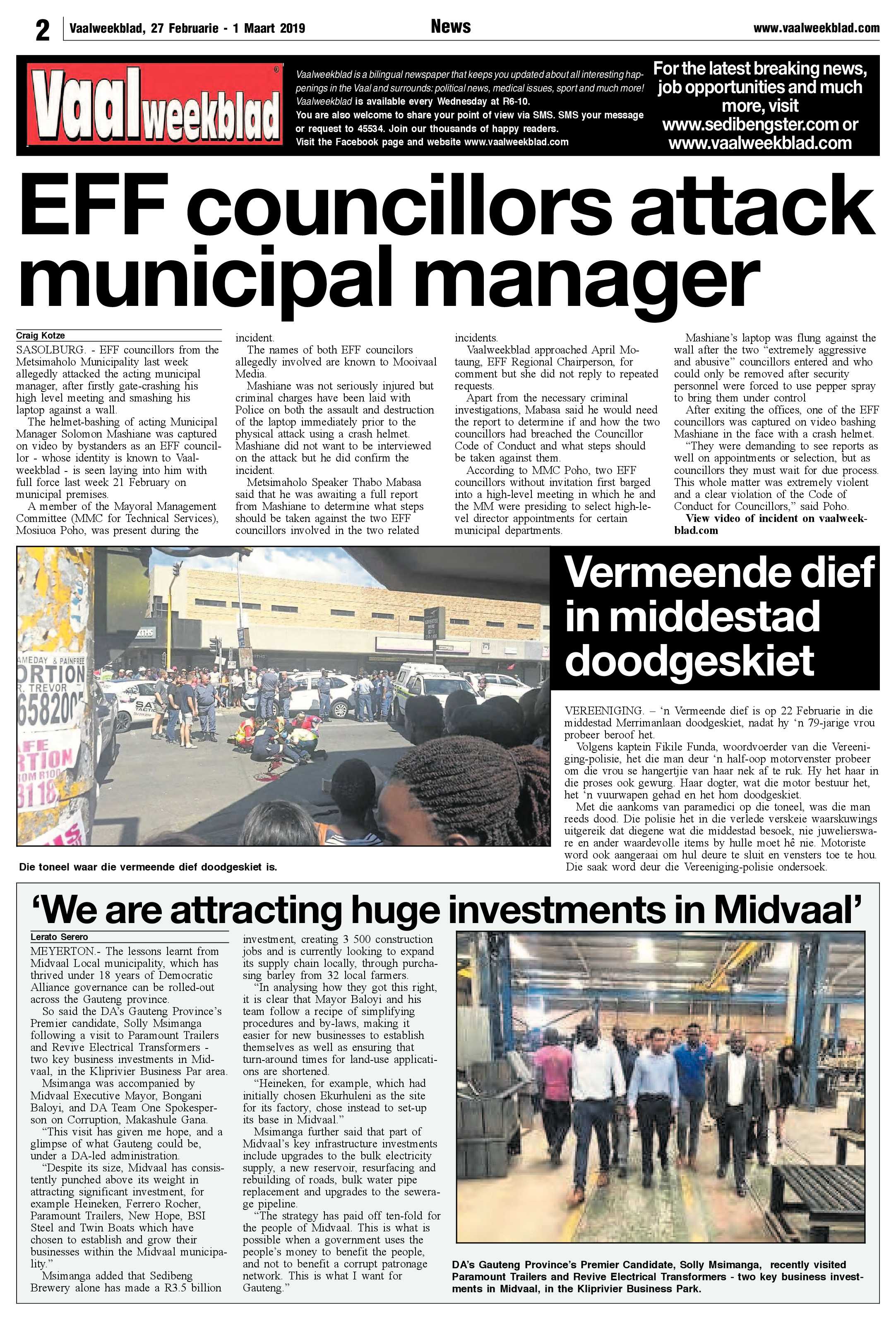 Vaalweekblad 27 Februarie – 1 Maart 2019 page 2