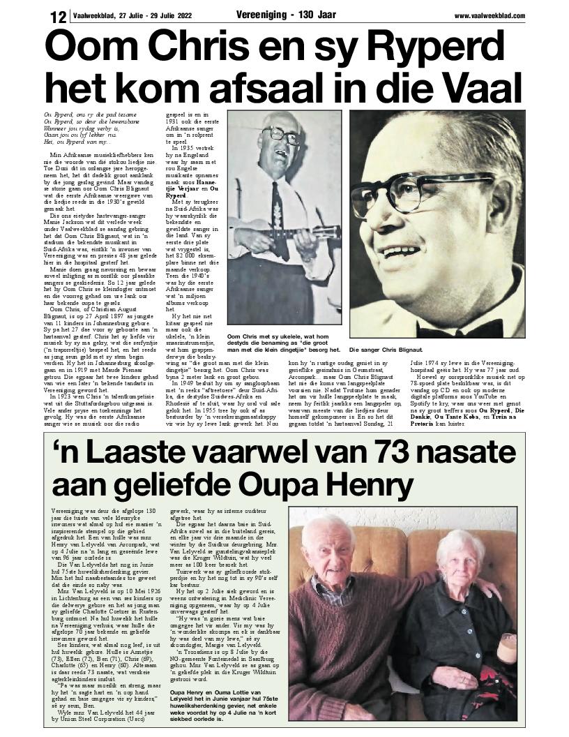 Vaalweekblad 27 Julie – 29 Julie 2022 page 12