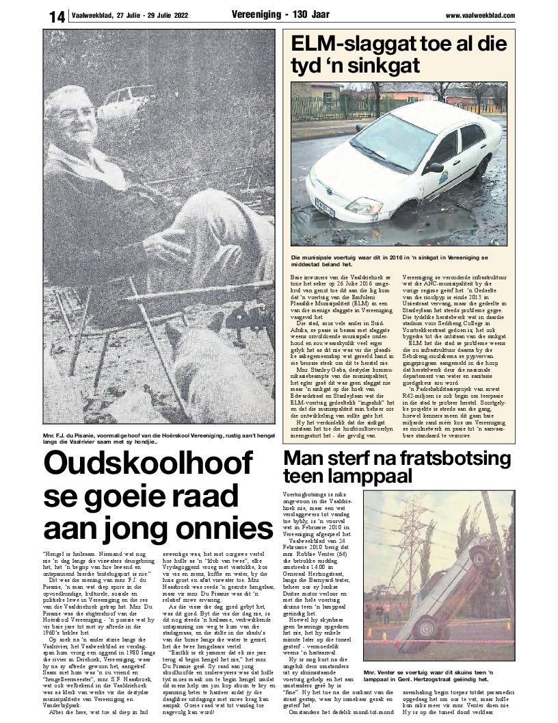 Vaalweekblad 27 Julie – 29 Julie 2022 page 14