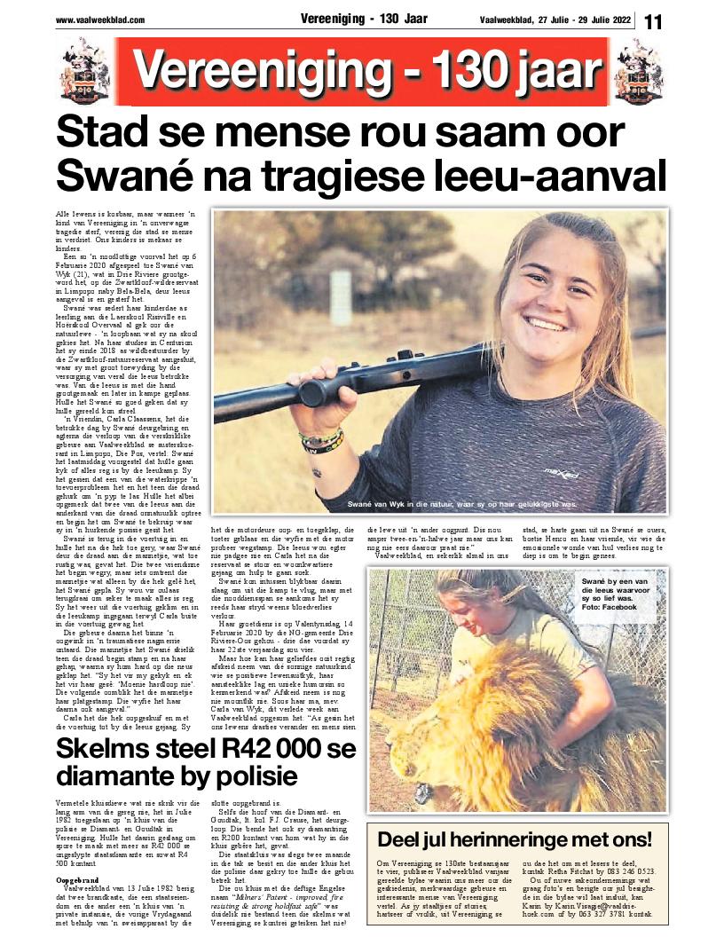 Vaalweekblad 27 Julie – 29 Julie 2022 page 15