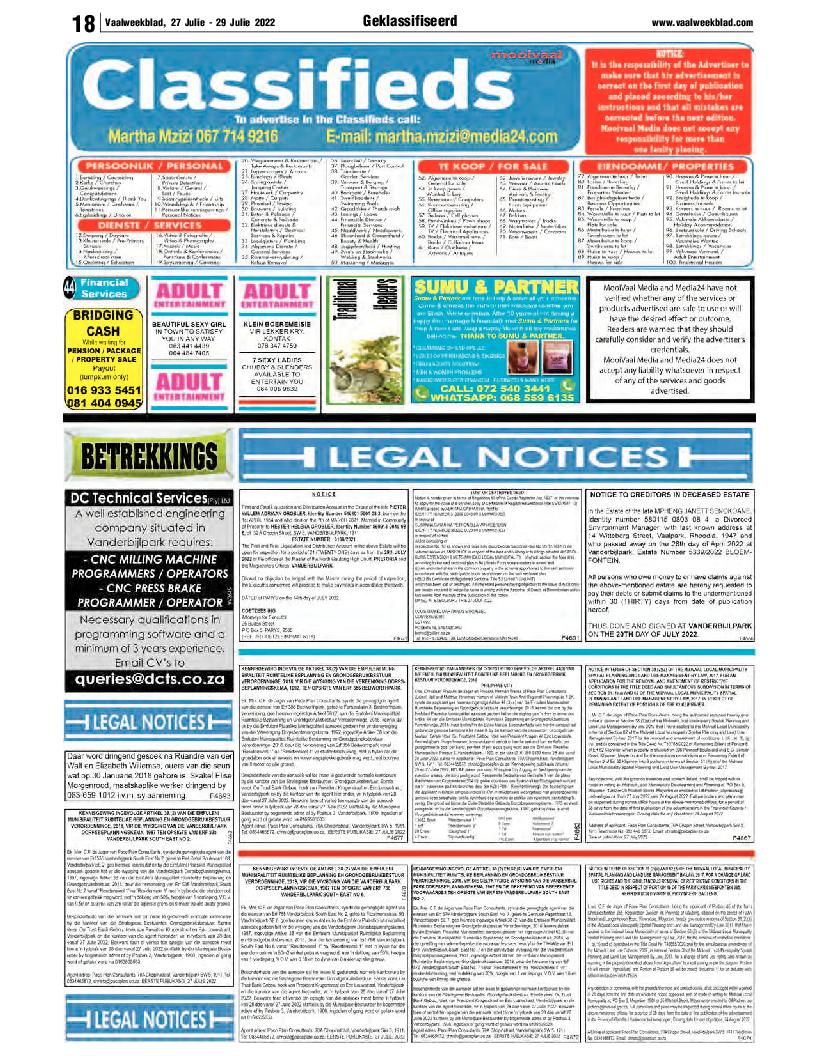 Vaalweekblad 27 Julie – 29 Julie 2022 page 17