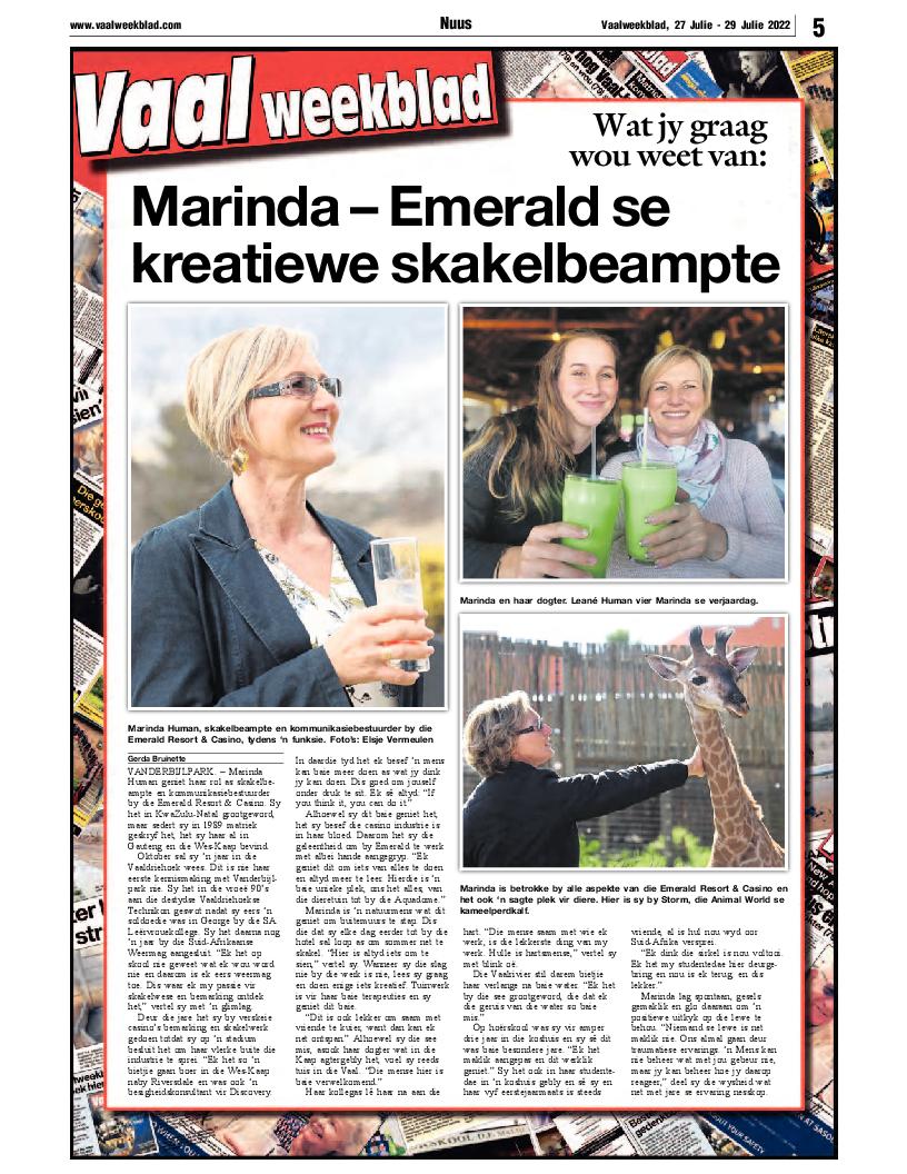 Vaalweekblad 27 Julie – 29 Julie 2022 page 5