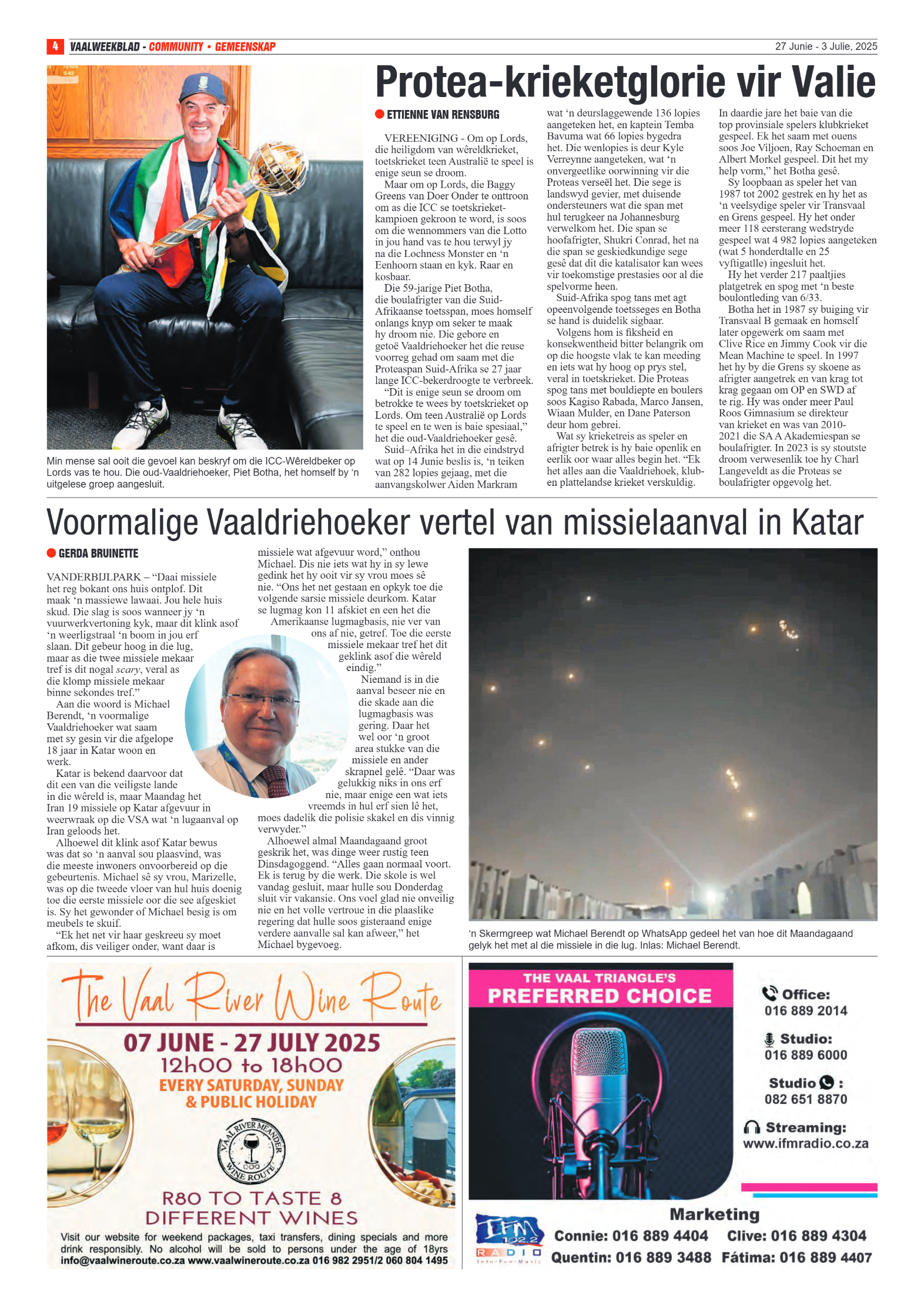 Vaalweekblad 27 Junie – 3 Julie, 2025 page 4