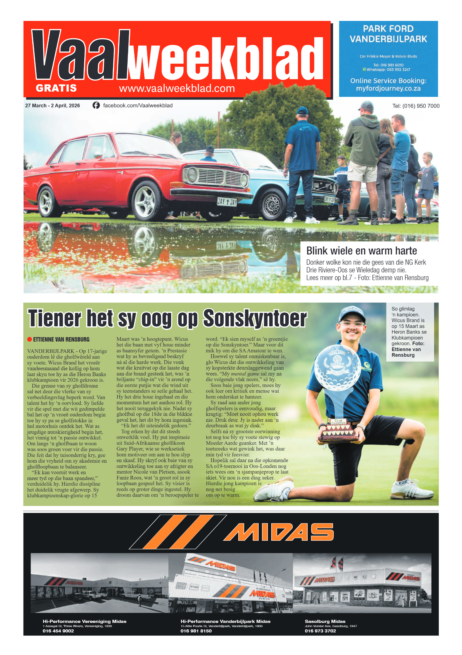 Vaalweekblad – 27 Maart 2026 page 1