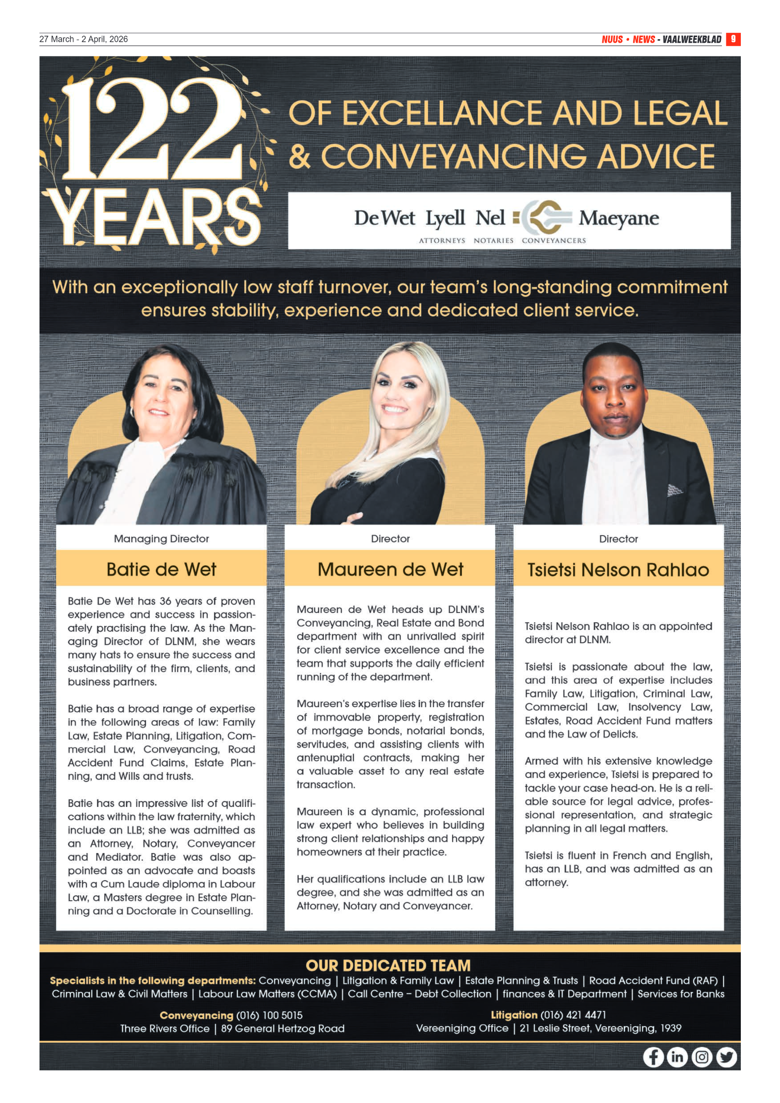 Vaalweekblad – 27 Maart 2026 page 9