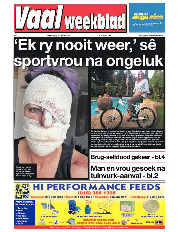 Vaalweekblad, 27 Oktober – 29 Oktober 2021 page 1