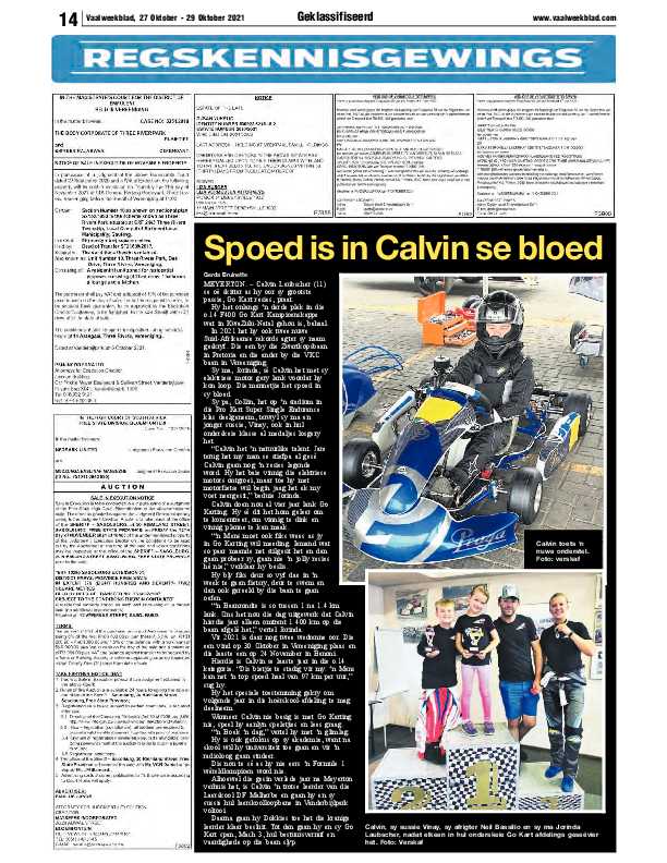 Vaalweekblad, 27 Oktober – 29 Oktober 2021 page 14