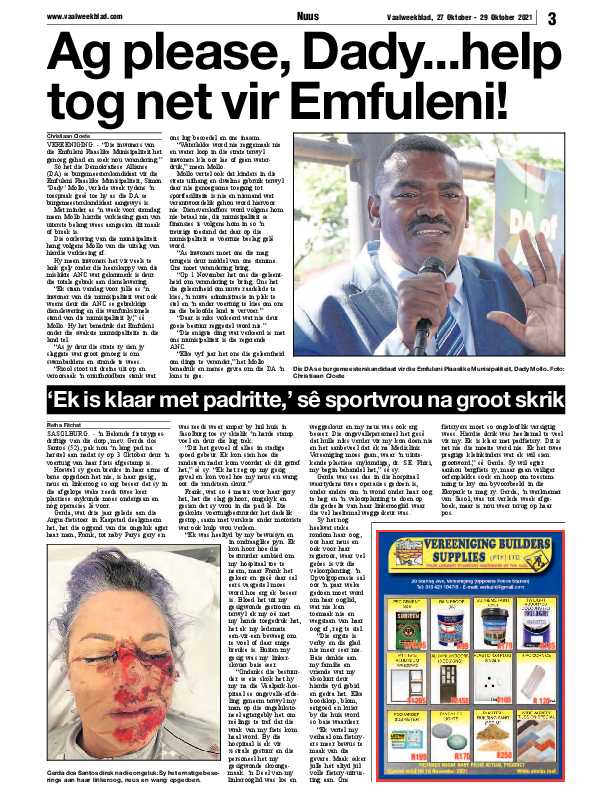 Vaalweekblad, 27 Oktober – 29 Oktober 2021 page 3