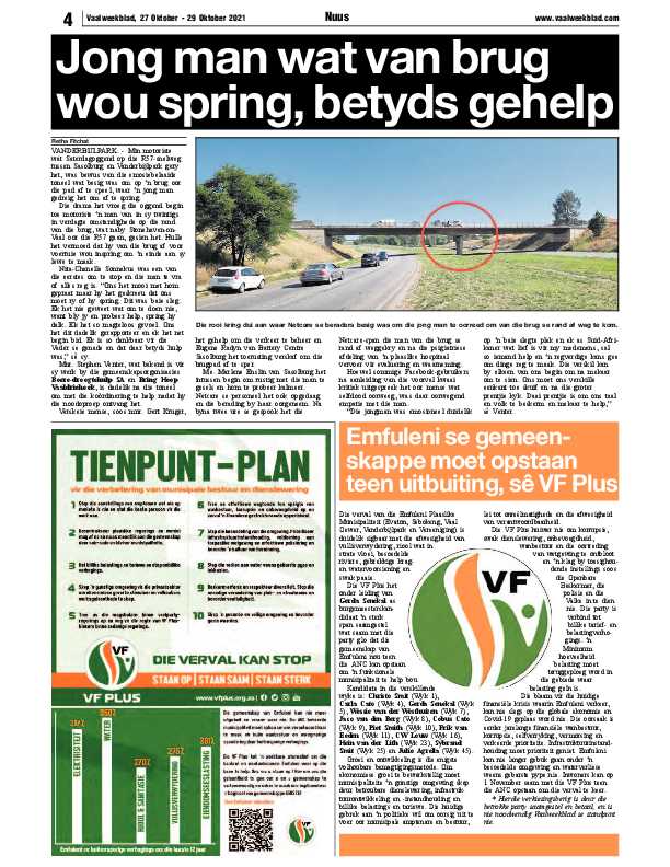 Vaalweekblad, 27 Oktober – 29 Oktober 2021 page 6