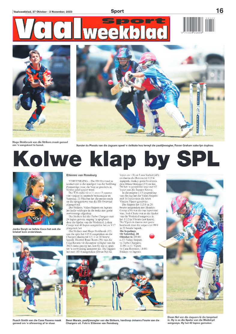Vaalweekblad, 27 Oktober – 2 November, 2023 page 16