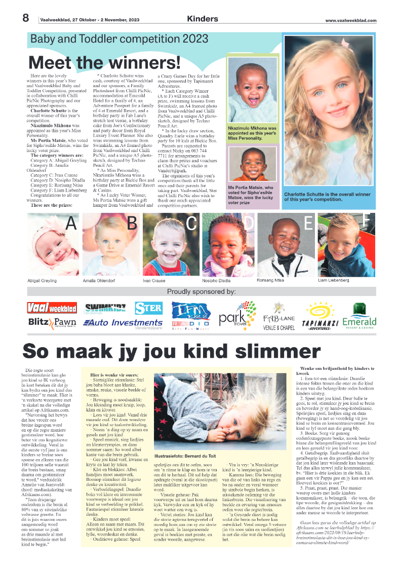 Vaalweekblad, 27 Oktober – 2 November, 2023 page 8