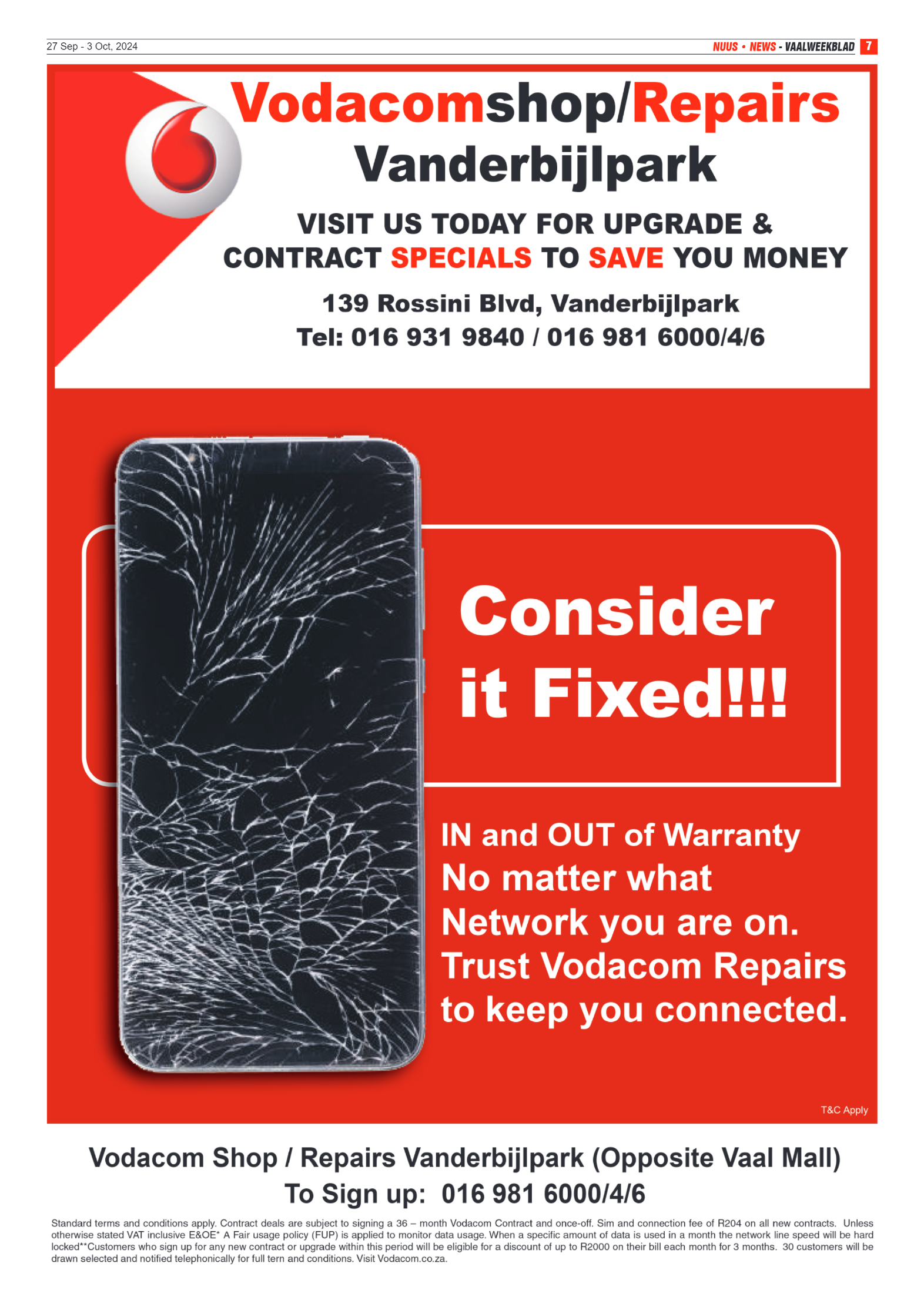 Vaalweekblad – 27 Sep – 3 Oct, 2024 page 7