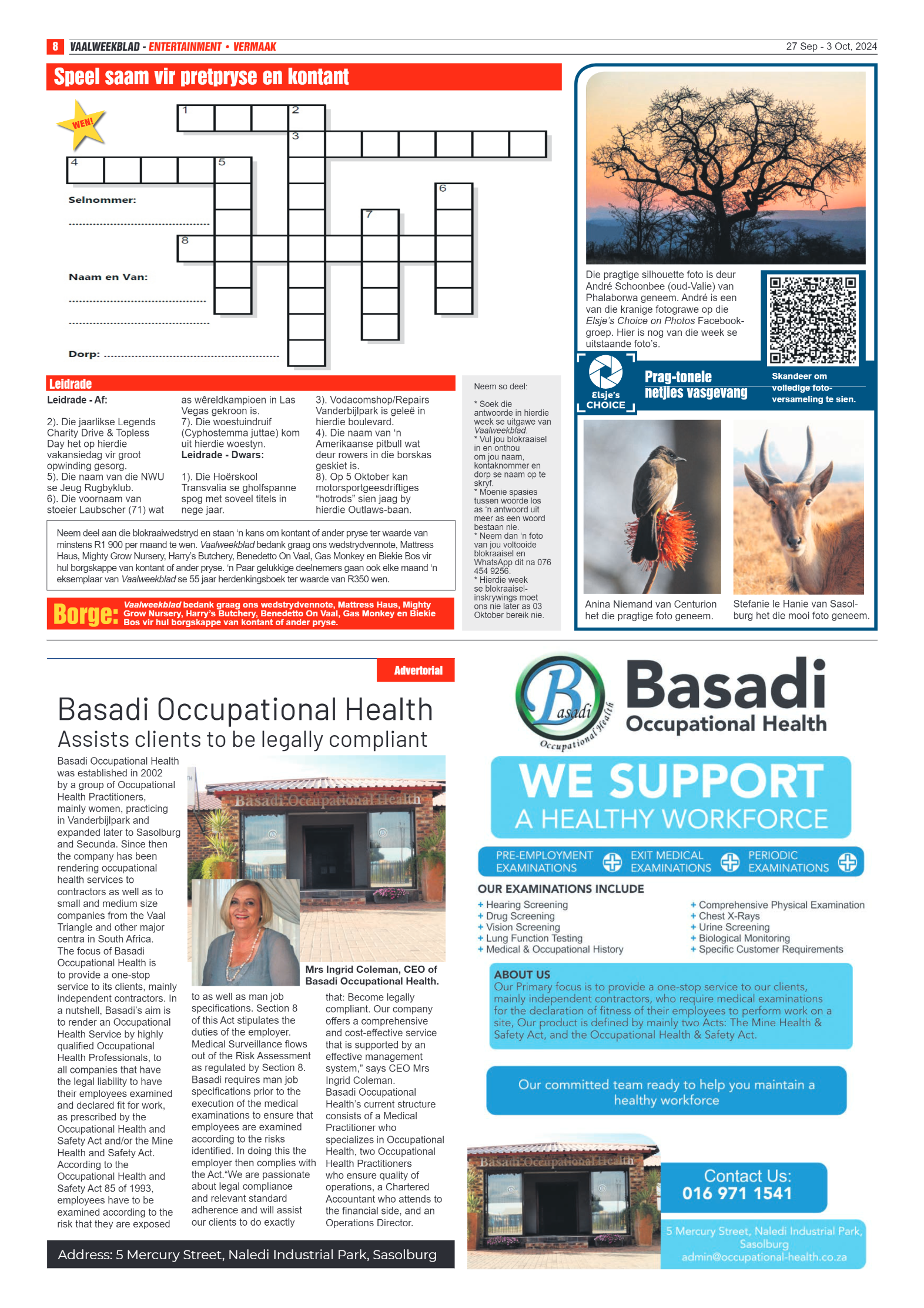 Vaalweekblad – 27 Sep – 3 Oct, 2024 page 8