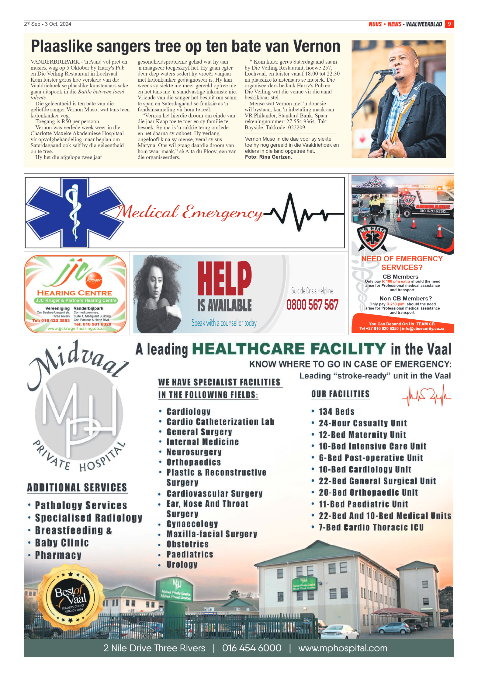 Vaalweekblad – 27 Sep – 3 Oct, 2024 page 9