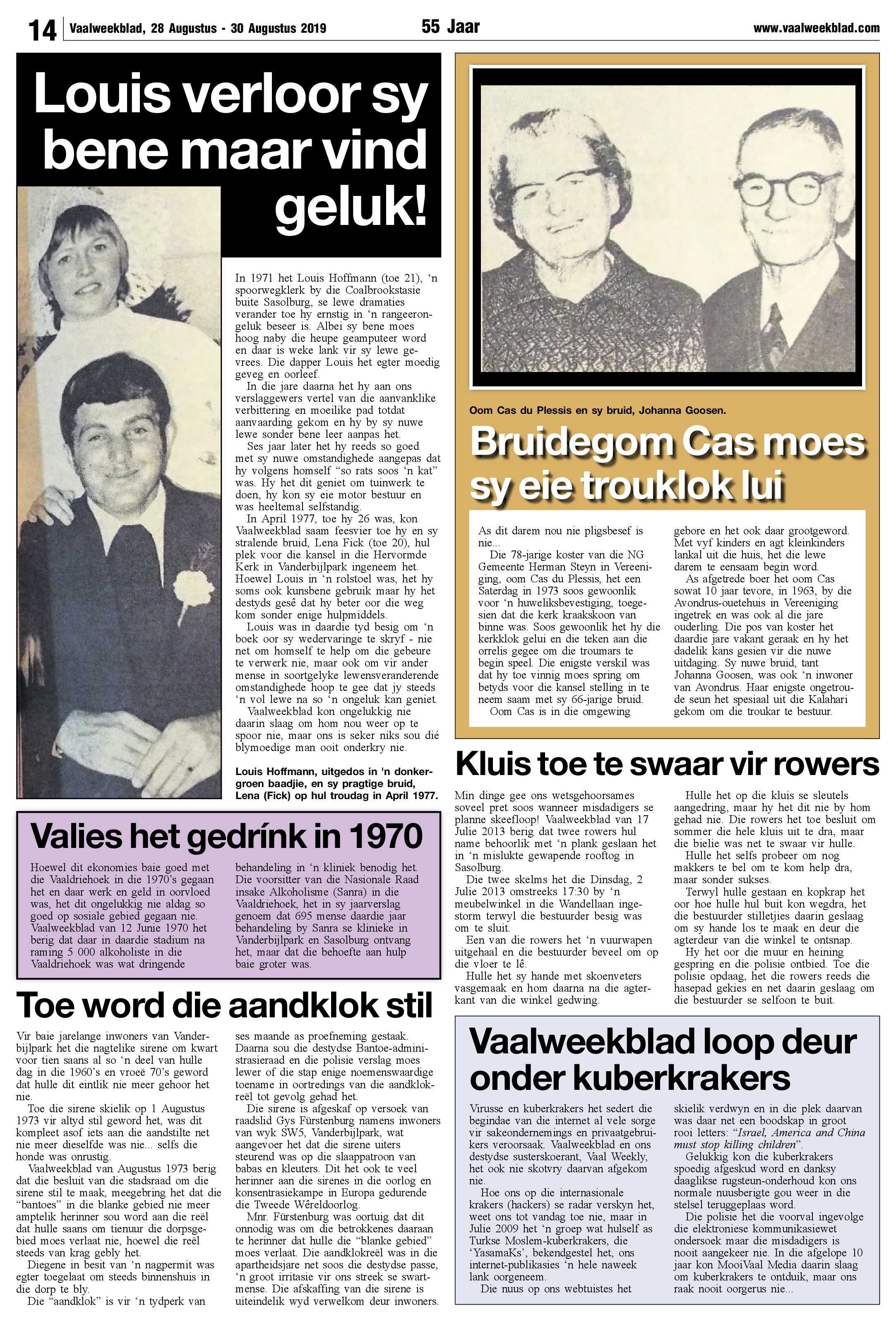 Vaalweekblad 28 – 30 Augustus 2019 page 14