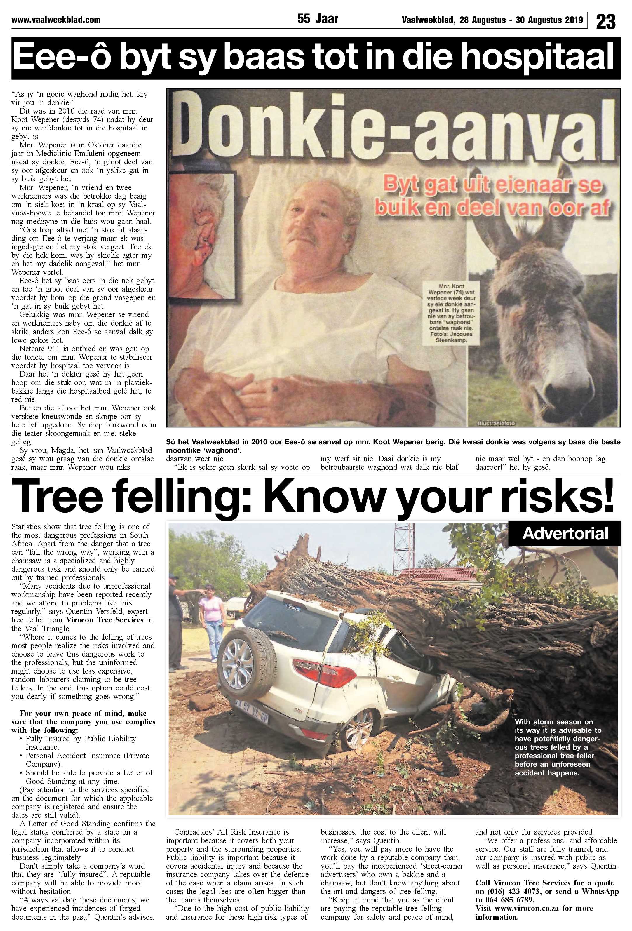 Vaalweekblad 28 – 30 Augustus 2019 page 23