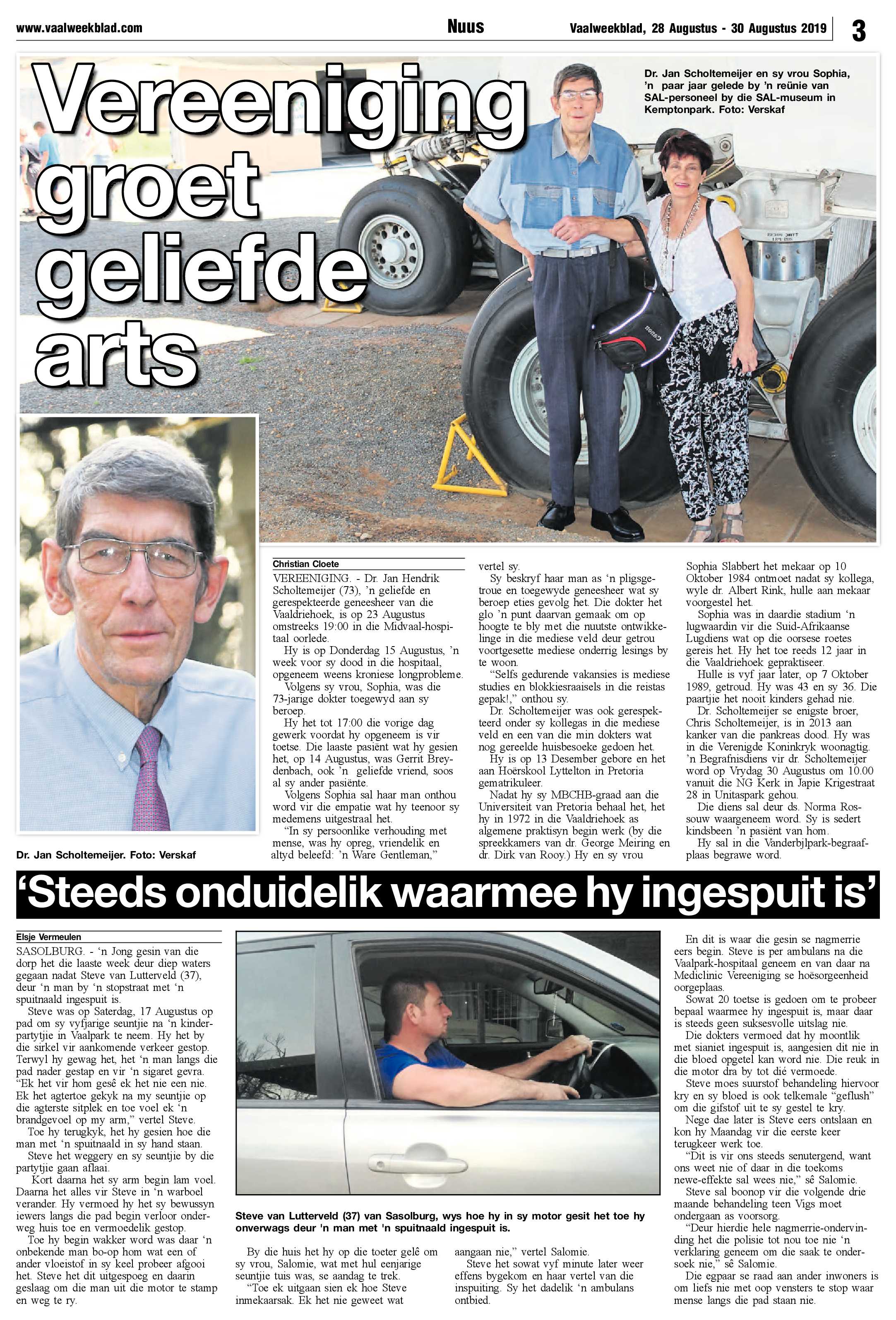 Vaalweekblad 28 – 30 Augustus 2019 page 3