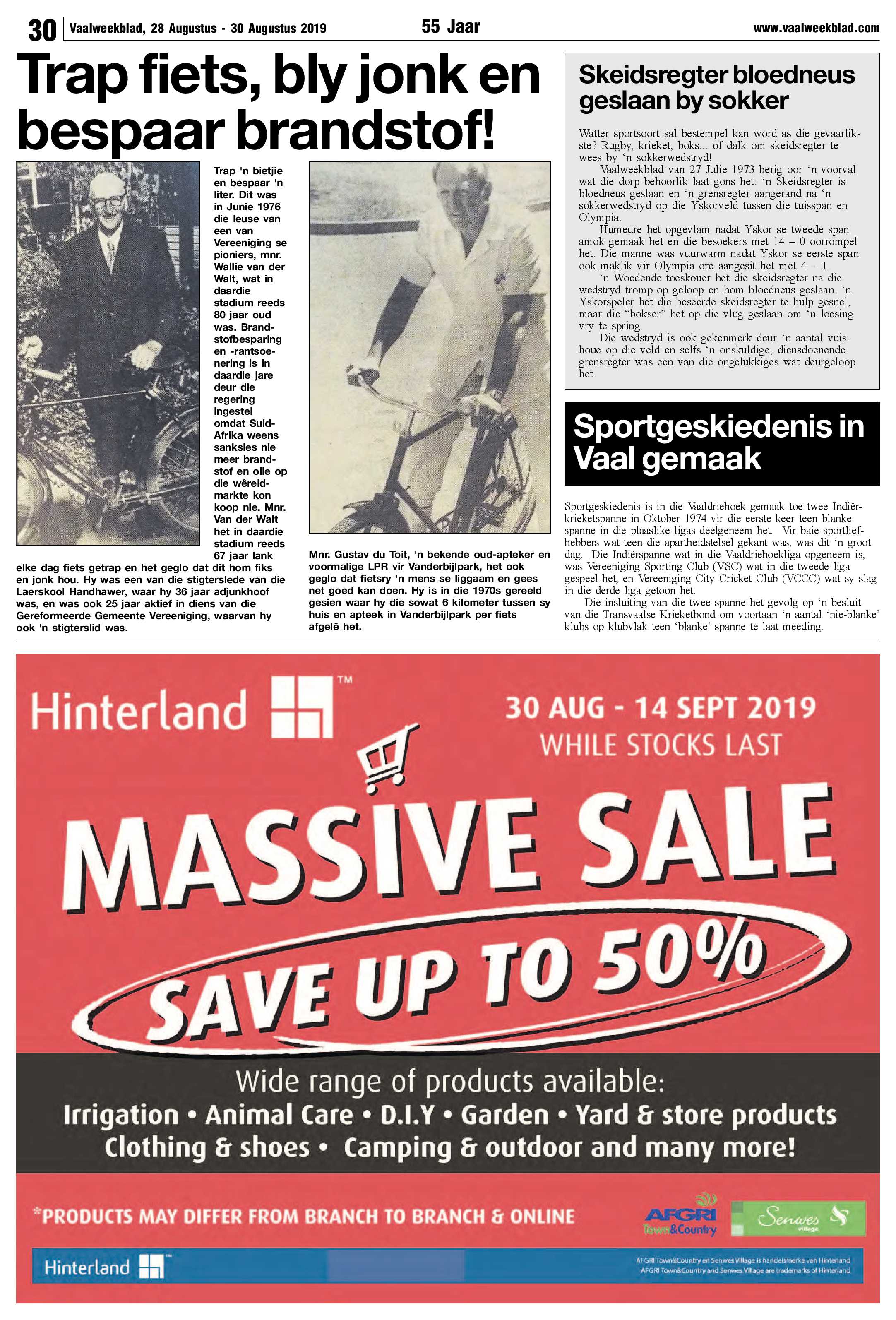Vaalweekblad 28 – 30 Augustus 2019 page 30