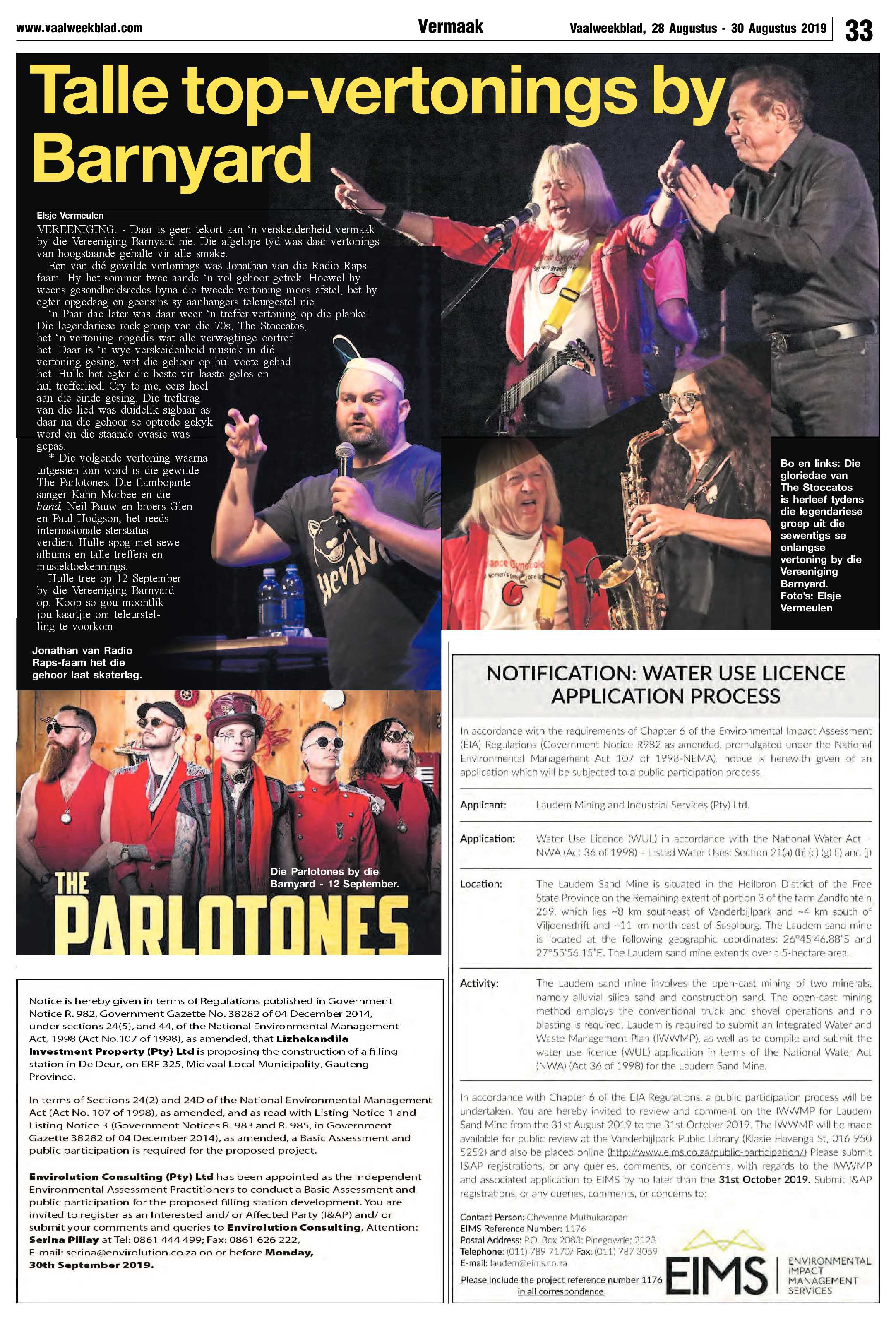 Vaalweekblad 28 – 30 Augustus 2019 page 33