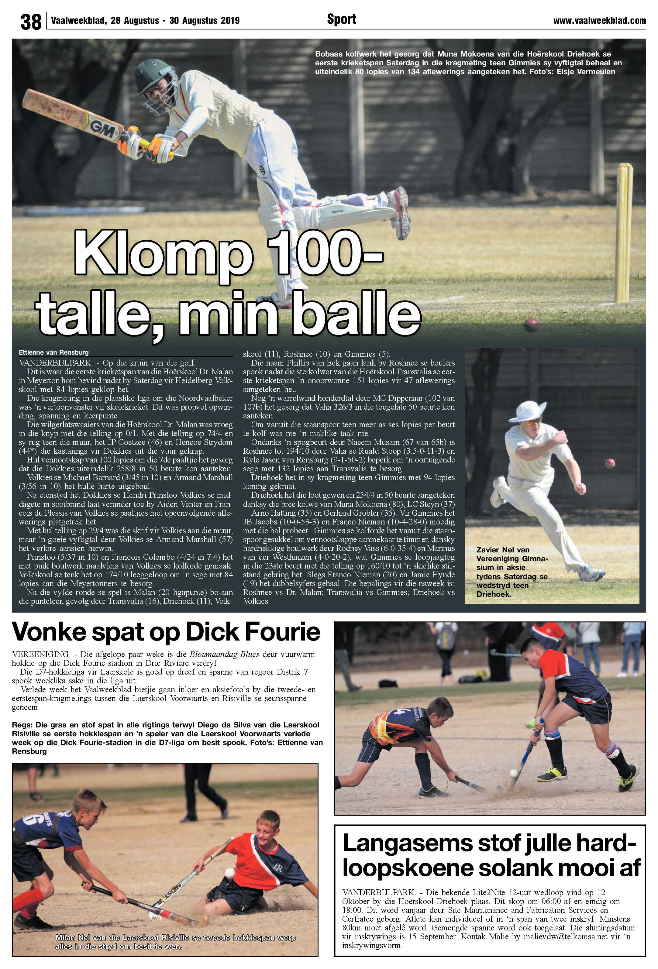 Vaalweekblad 28 – 30 Augustus 2019 page 38
