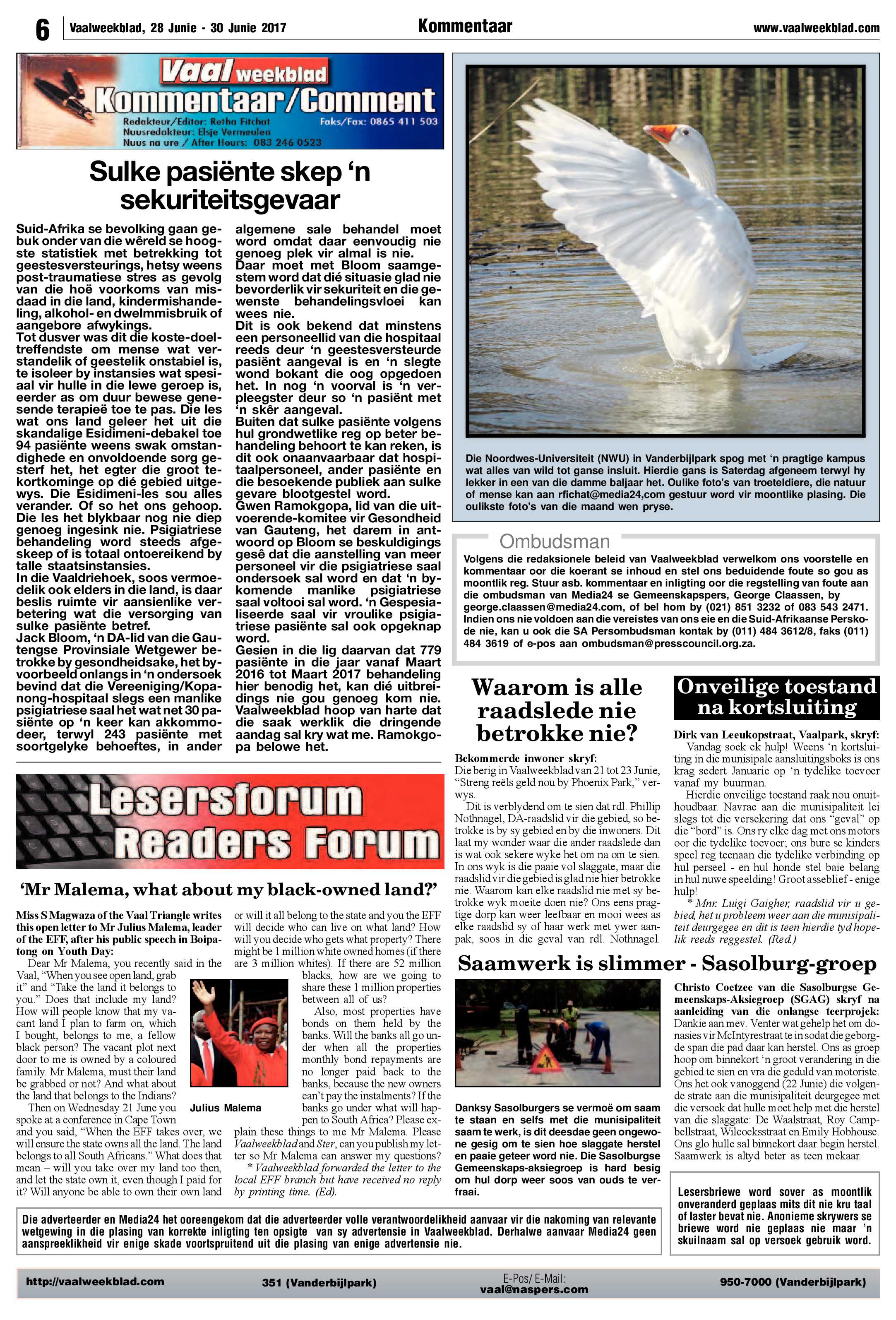 Vaalweekblad 28 – 30 Junie 2017 page 6